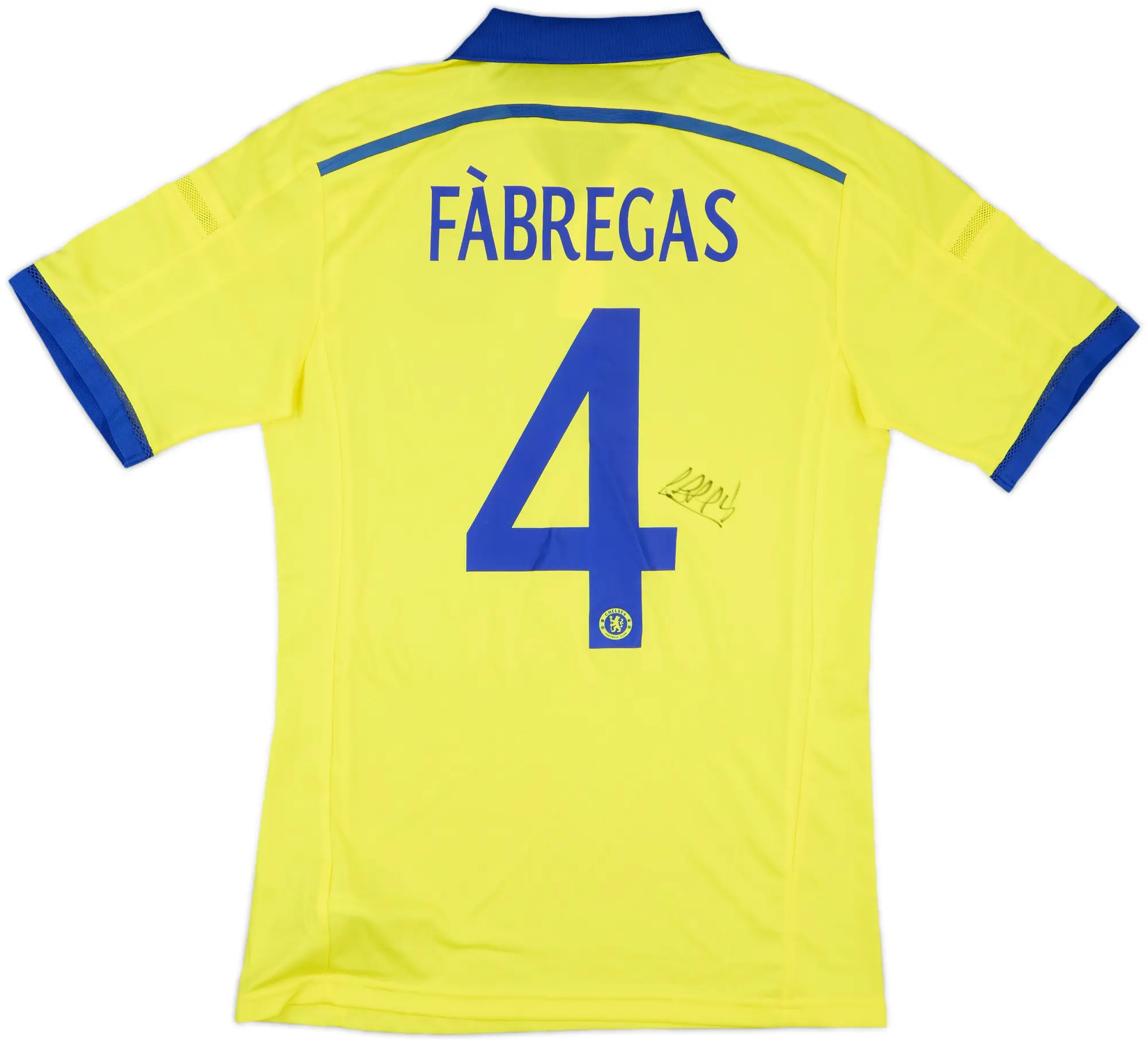 2014-15 Chelsea Player Issue Signed Away Shirt Fabregas #4