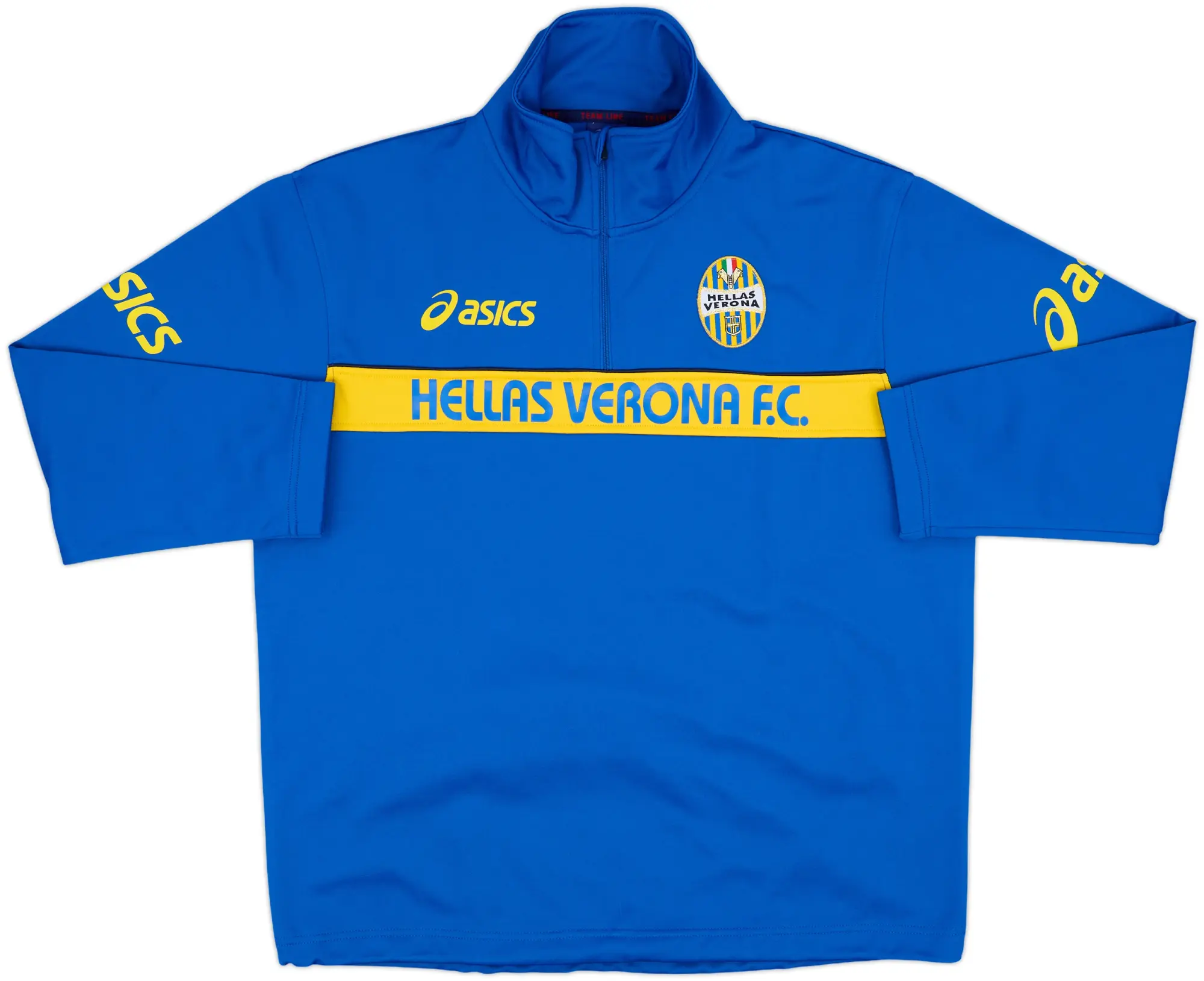 2007-08 Hellas Verona Asics 1/4 Zip Drill Top - 8/10 - (L)