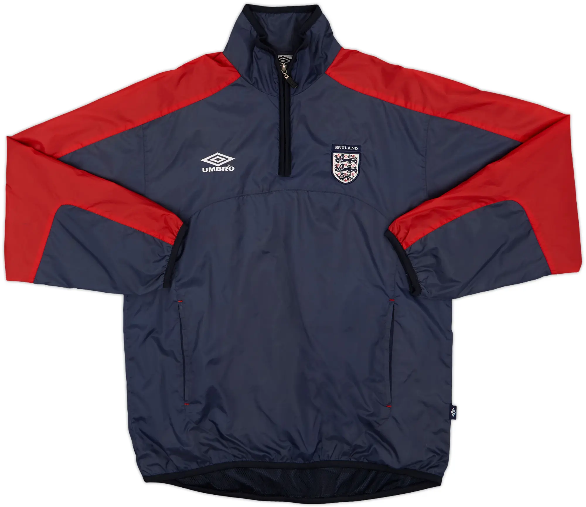 2002-04 England Umbro 1/4 Zip Drill Top - 8/10 - (XL)