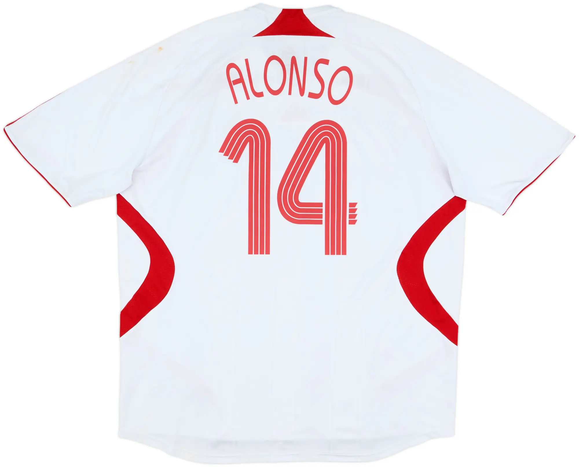 2007-08 Liverpool Away Shirt Alonso #14 - 6/10 - (XXL)