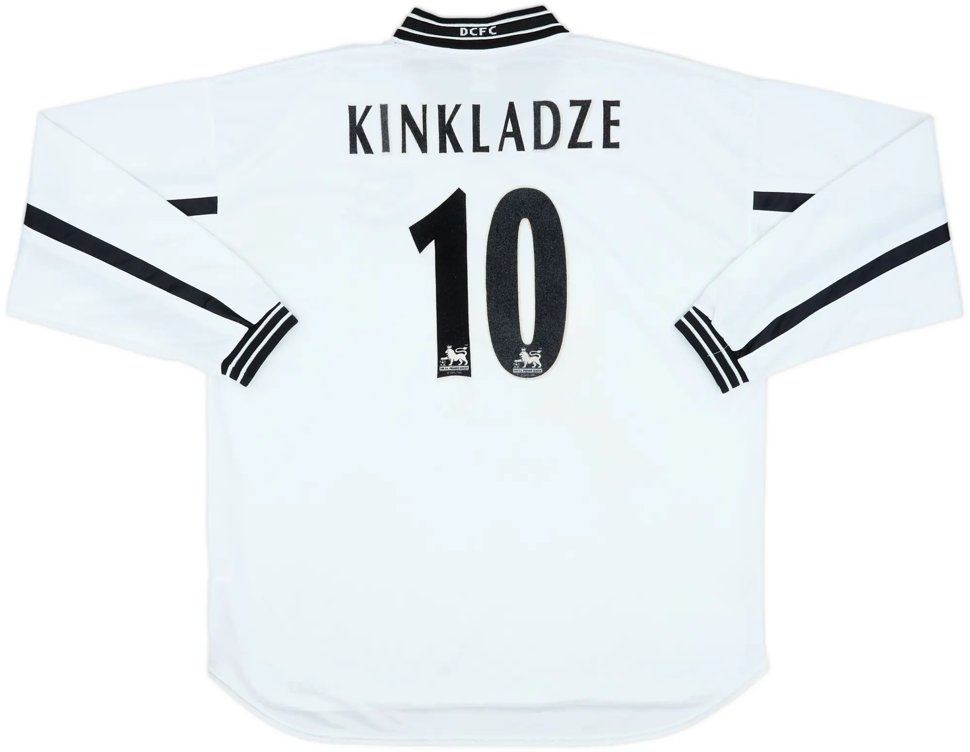 1999-01 Derby County Home L/S Shirt Kinkladze #10 - 7/10 - (XL)
