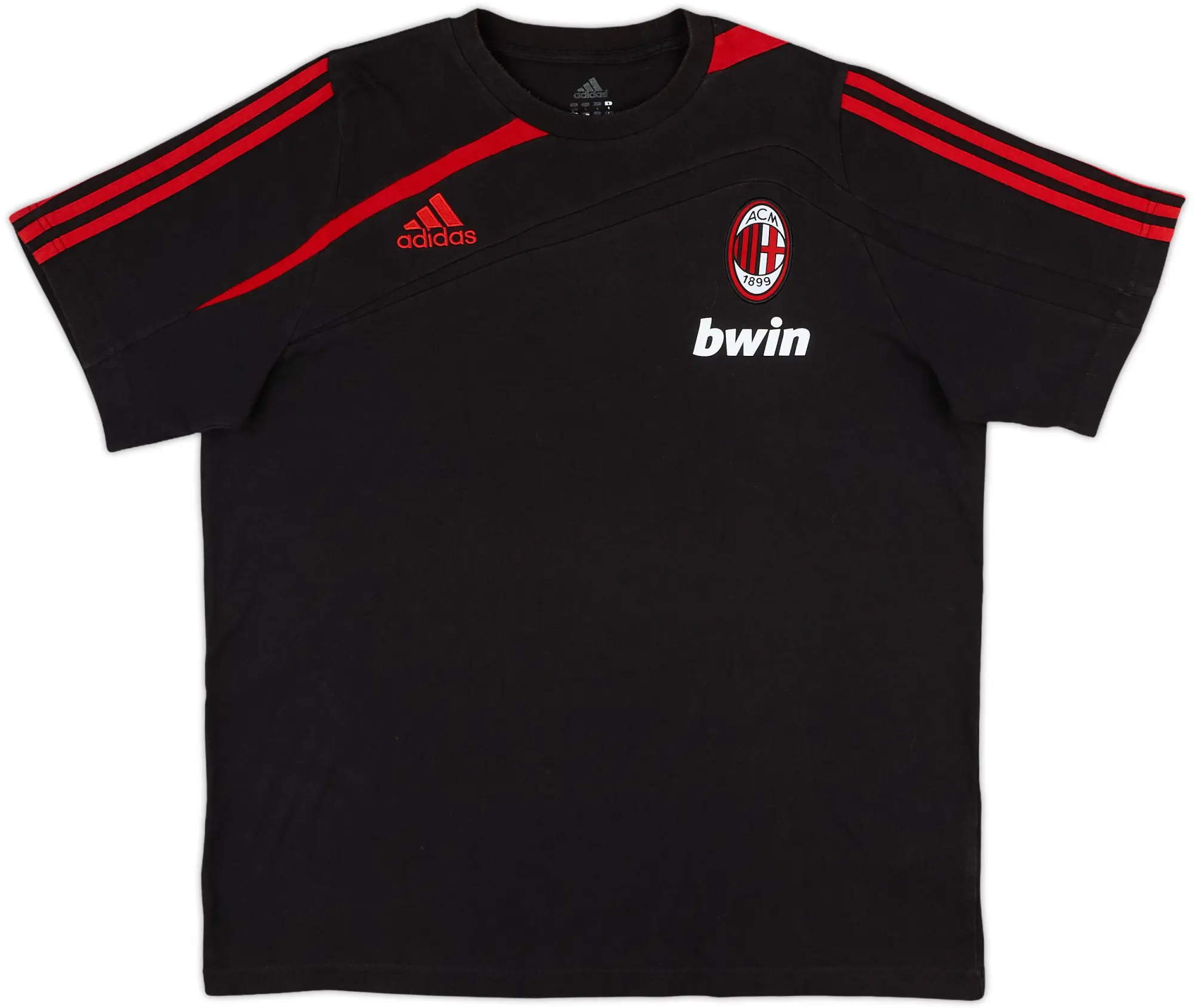 2009-10 AC Milan adidas Cotton Tee - 8/10 - (L/XL)