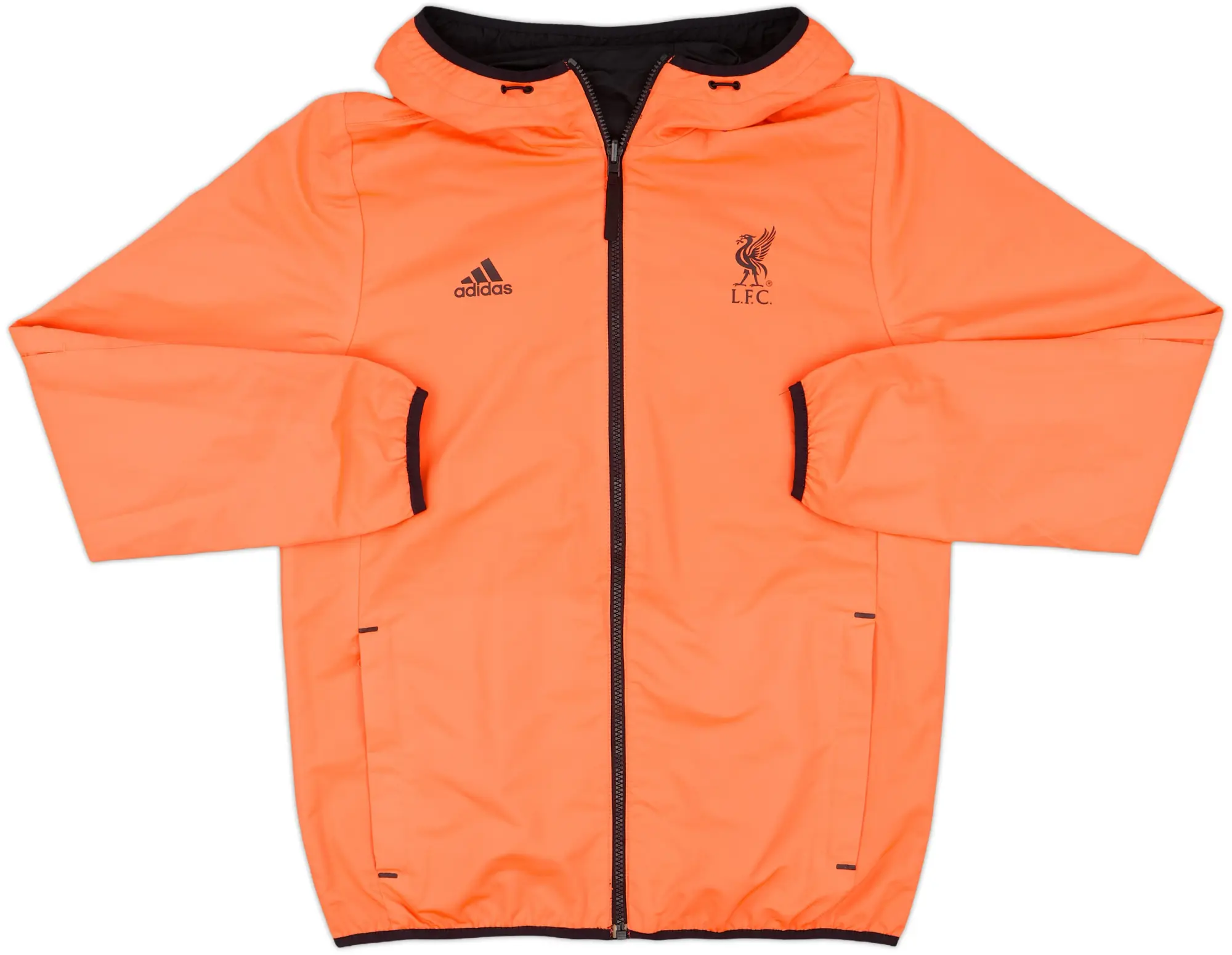 2010-11 Liverpool adidas Hooded Track Jacket - 8/10 - (L.Boys)