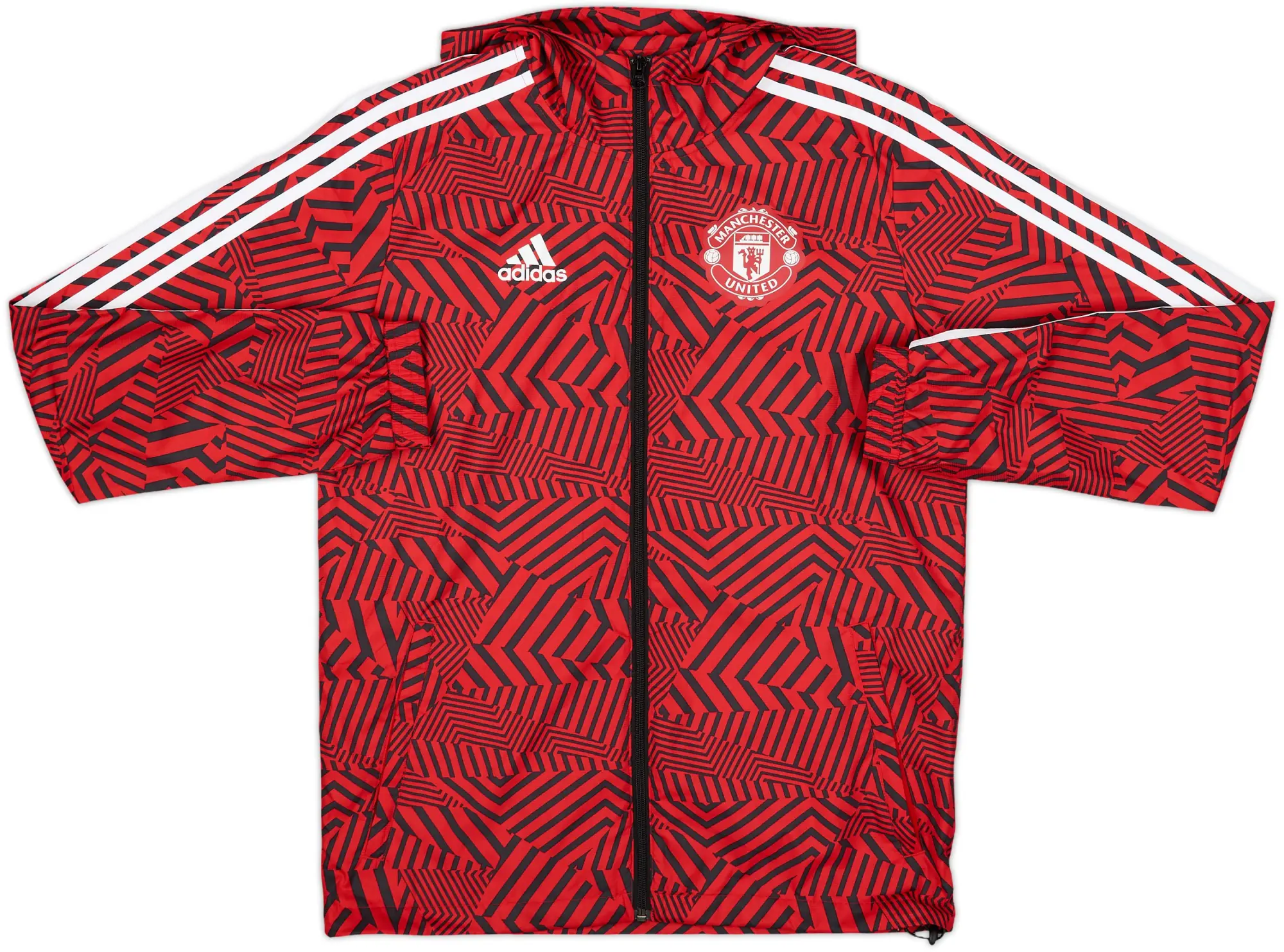 2020-21 Manchester United adidas Hooded Track Jacket - 8/10 - (XS)
