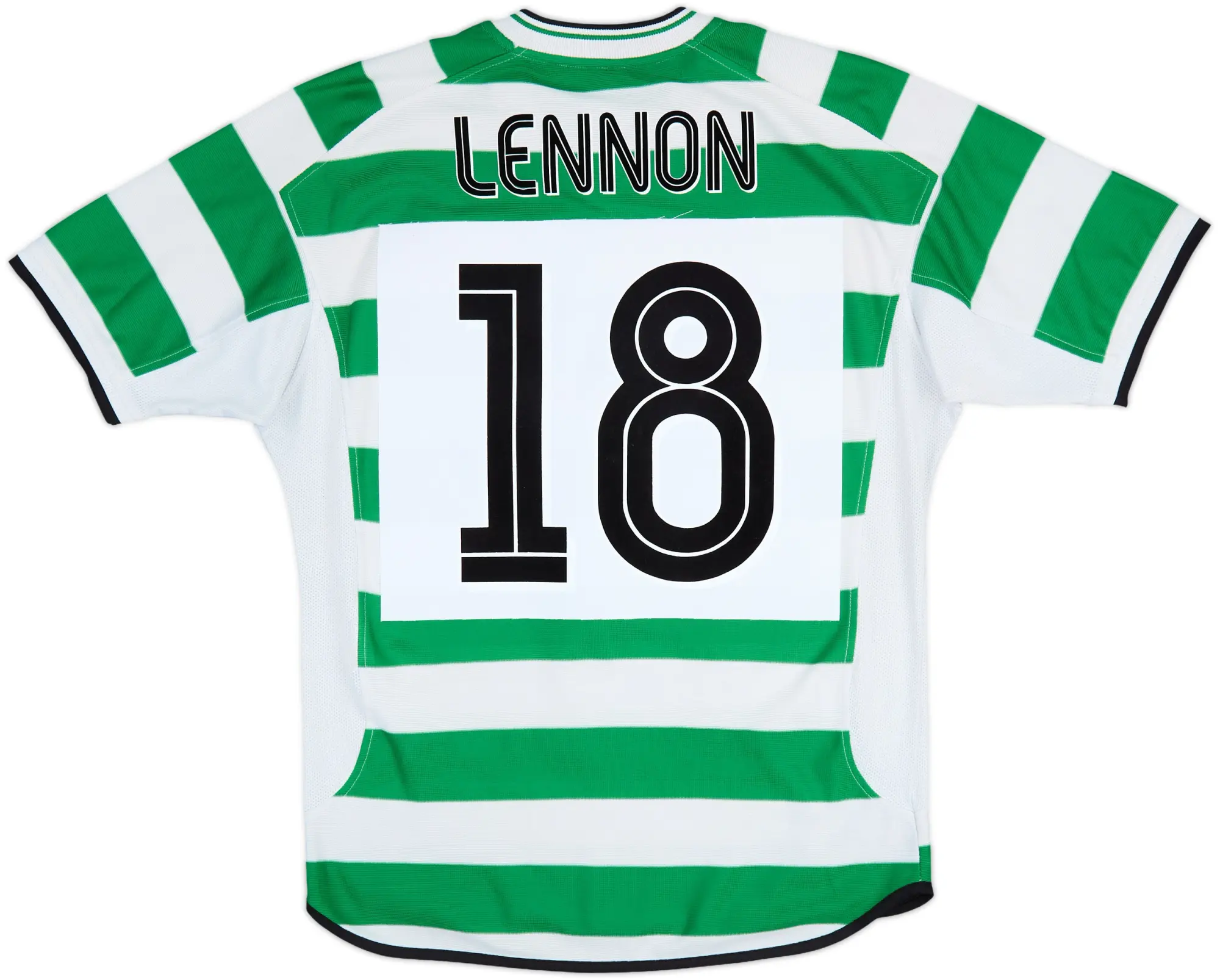 2001-03 Celtic Home Shirt Lennon #18 - 6/10 - (L)