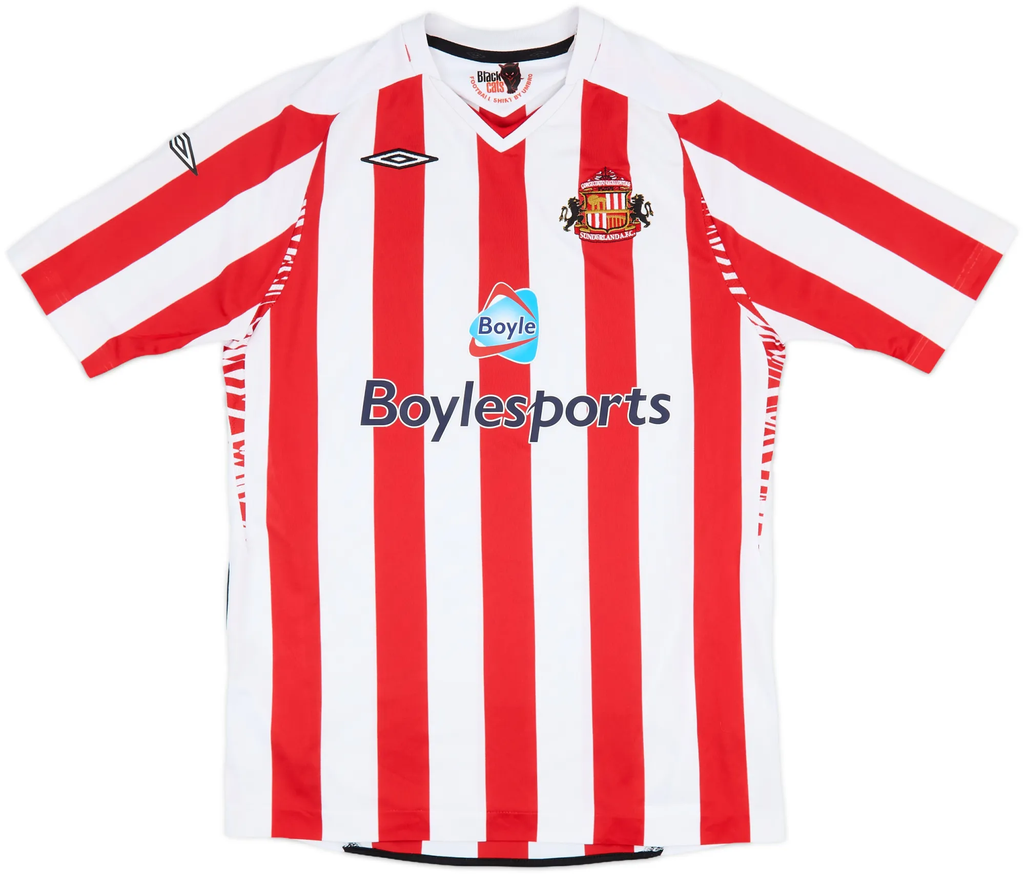 Umbro Sunderland Boys SS Home Shirt 2007/08