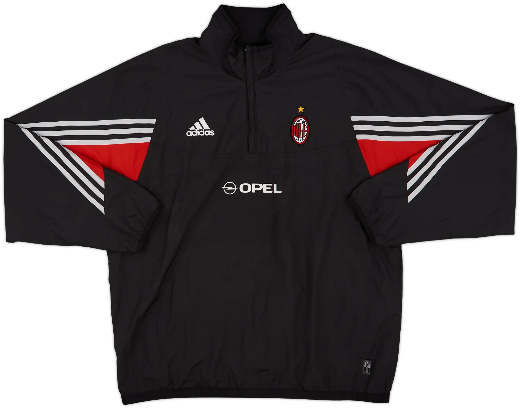 2003-04 AC Milan adidas Reversible 1/4 Zip Drill Top - 6/10 - (M/L)