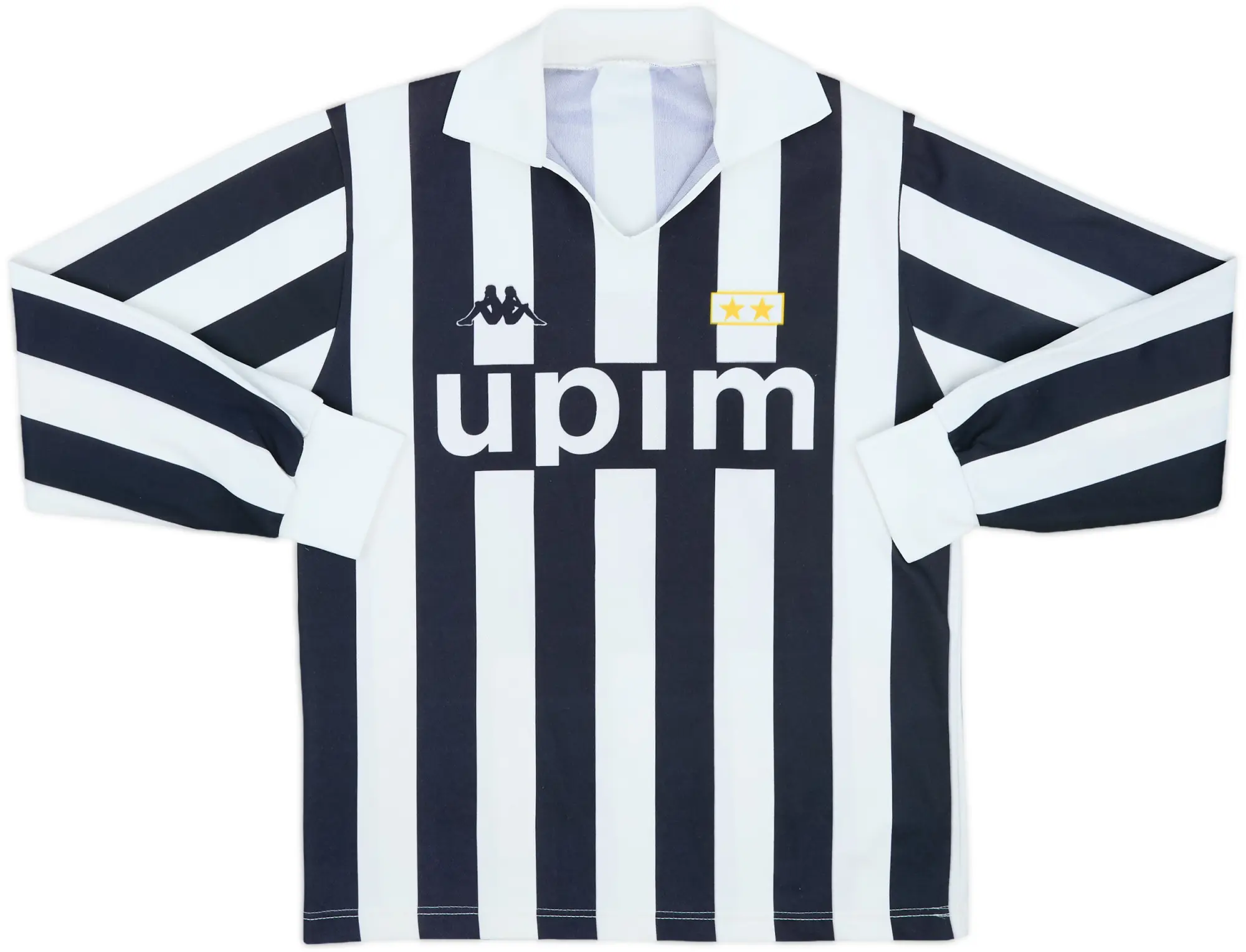 1989-90 Juventus Basic Home L/S Shirt #11 - 7/10 - (XS)