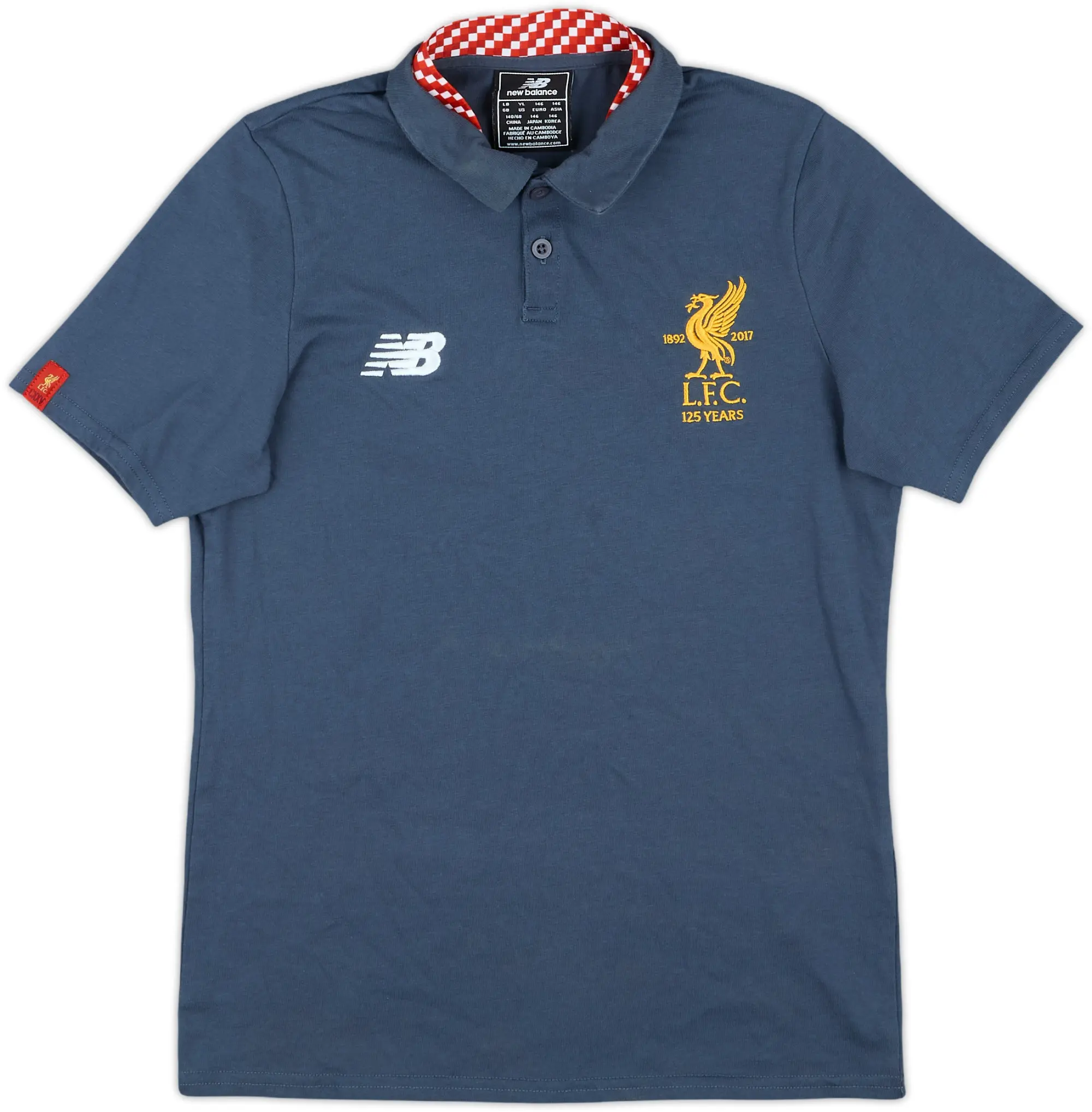 2017-18 Liverpool New Balance Polo Shirt - 8/10 - (L.Boys)