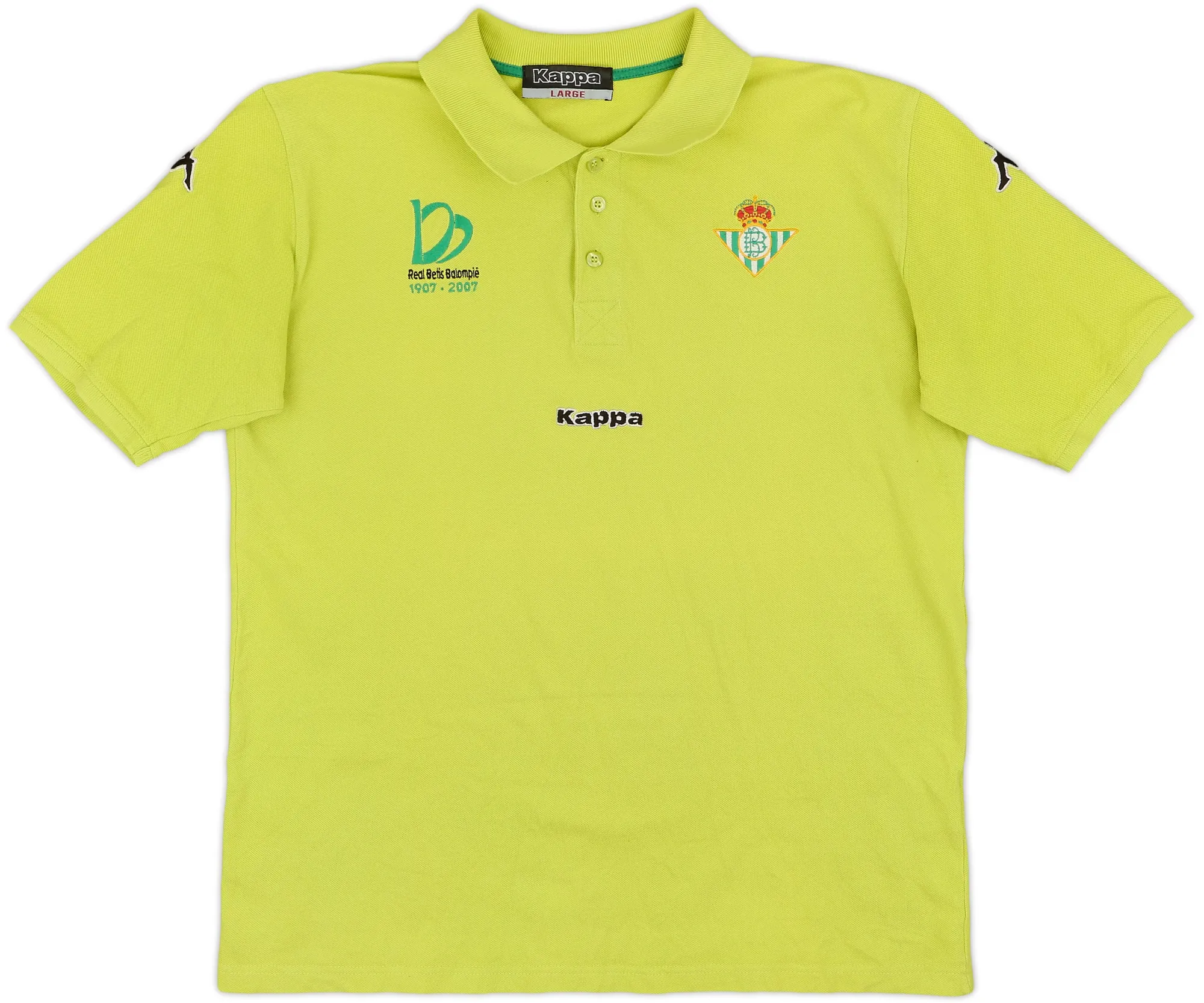 2007-08 Real Betis Kappa Centenary Polo Shirt - 8/10 - (L)
