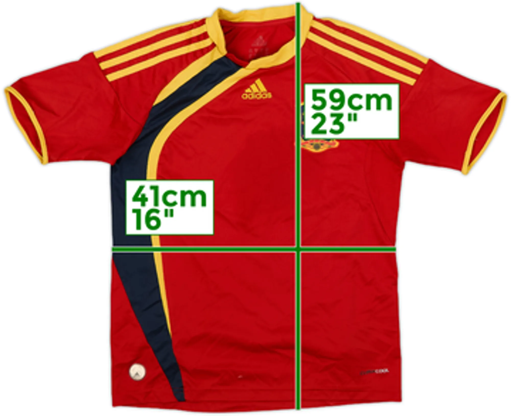 adidas Spain Boys SS Home Shirt 2009