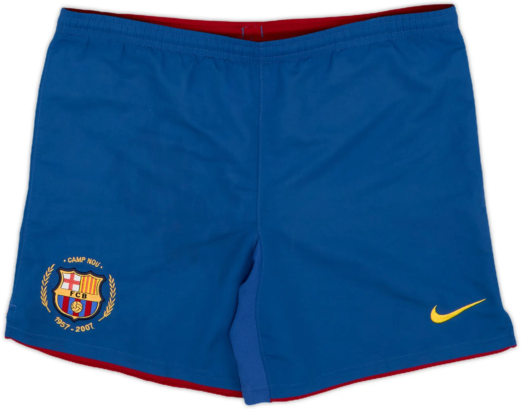 2007-08 Barcelona Home Shorts - 6/10 - (L.Boys)