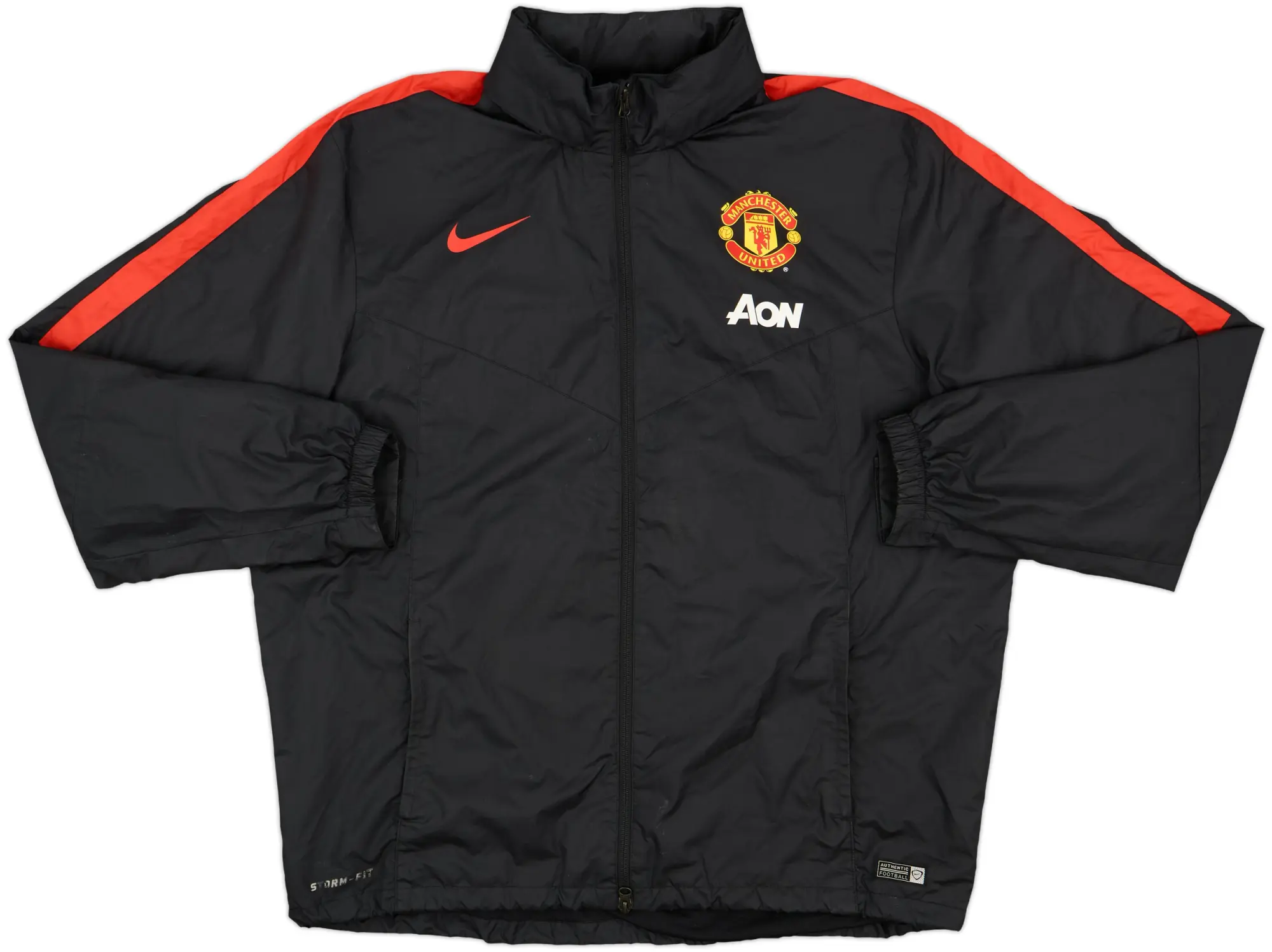 2014-15 Manchester United Nike Hooded Rain Jacket - 7/10 - (XXL)