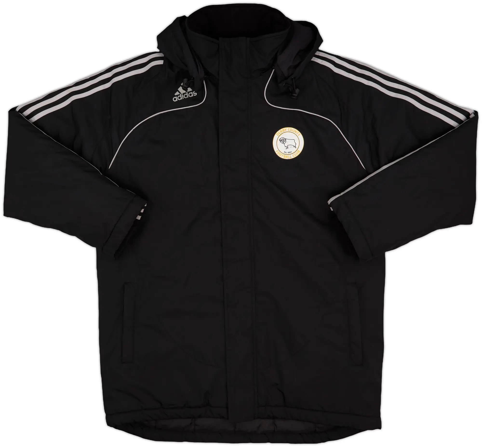 2007-09 Derby County adidas Padded Bench Coat - 5/10 - (M)