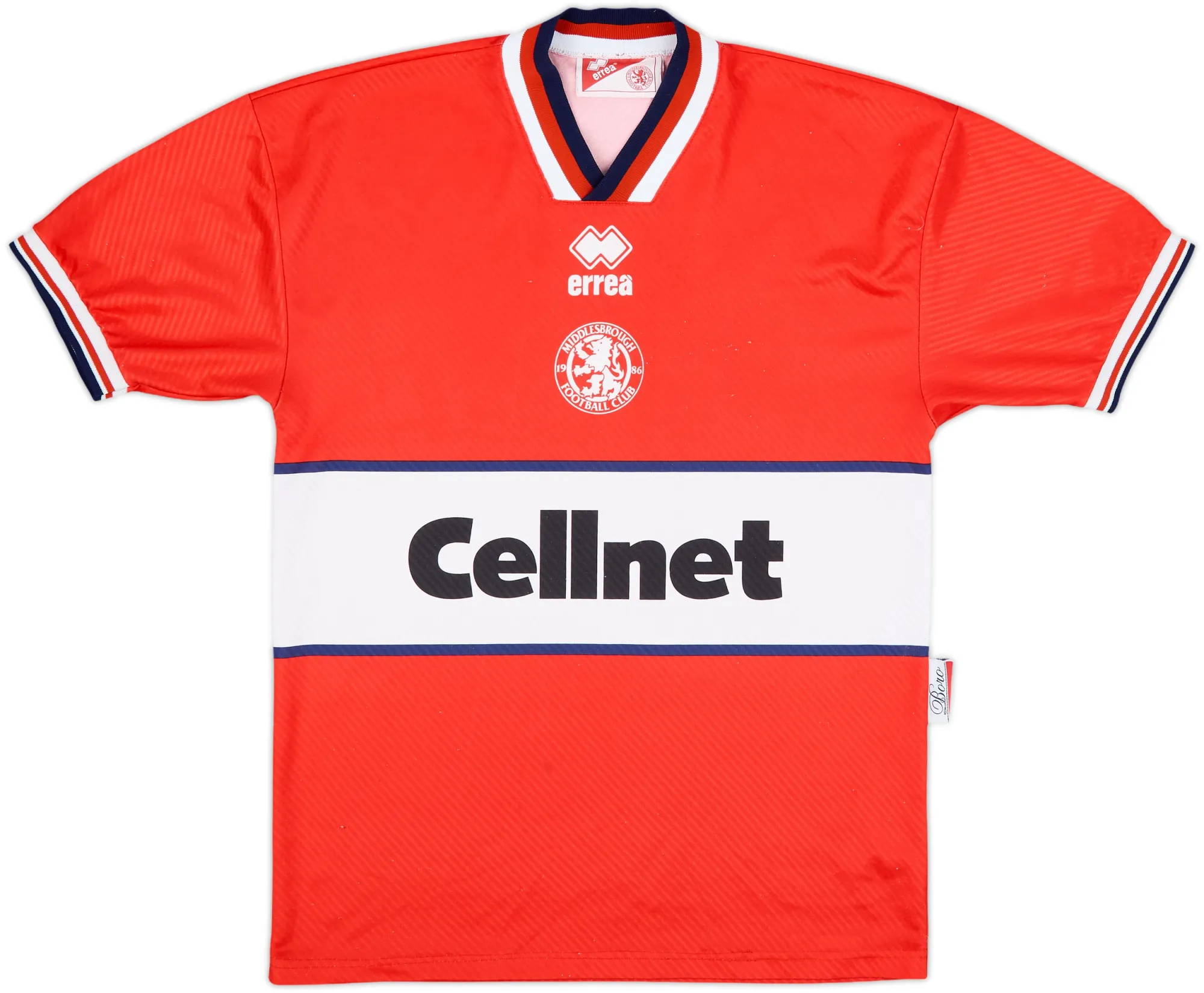 Errea Middlesbrough Mens SS Home Shirt 1997/98