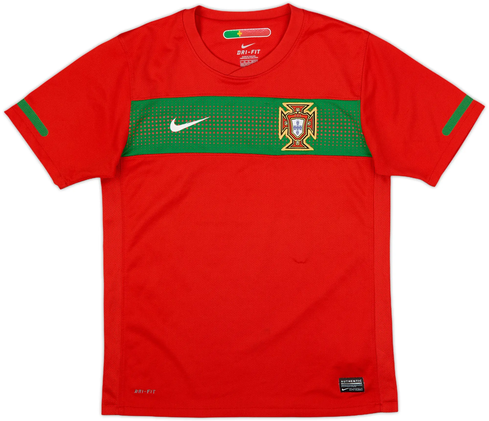 2010-11 Portugal Home Shirt - 8/10 - (L.Boys)
