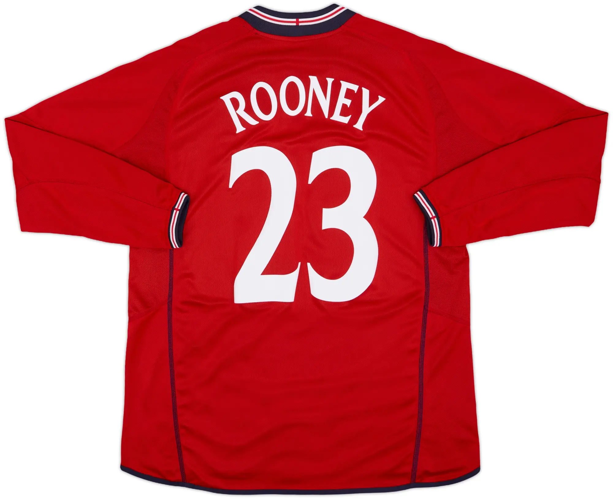 2002-04 England Away L/S Shirt Rooney #23 - 8/10 - (L)