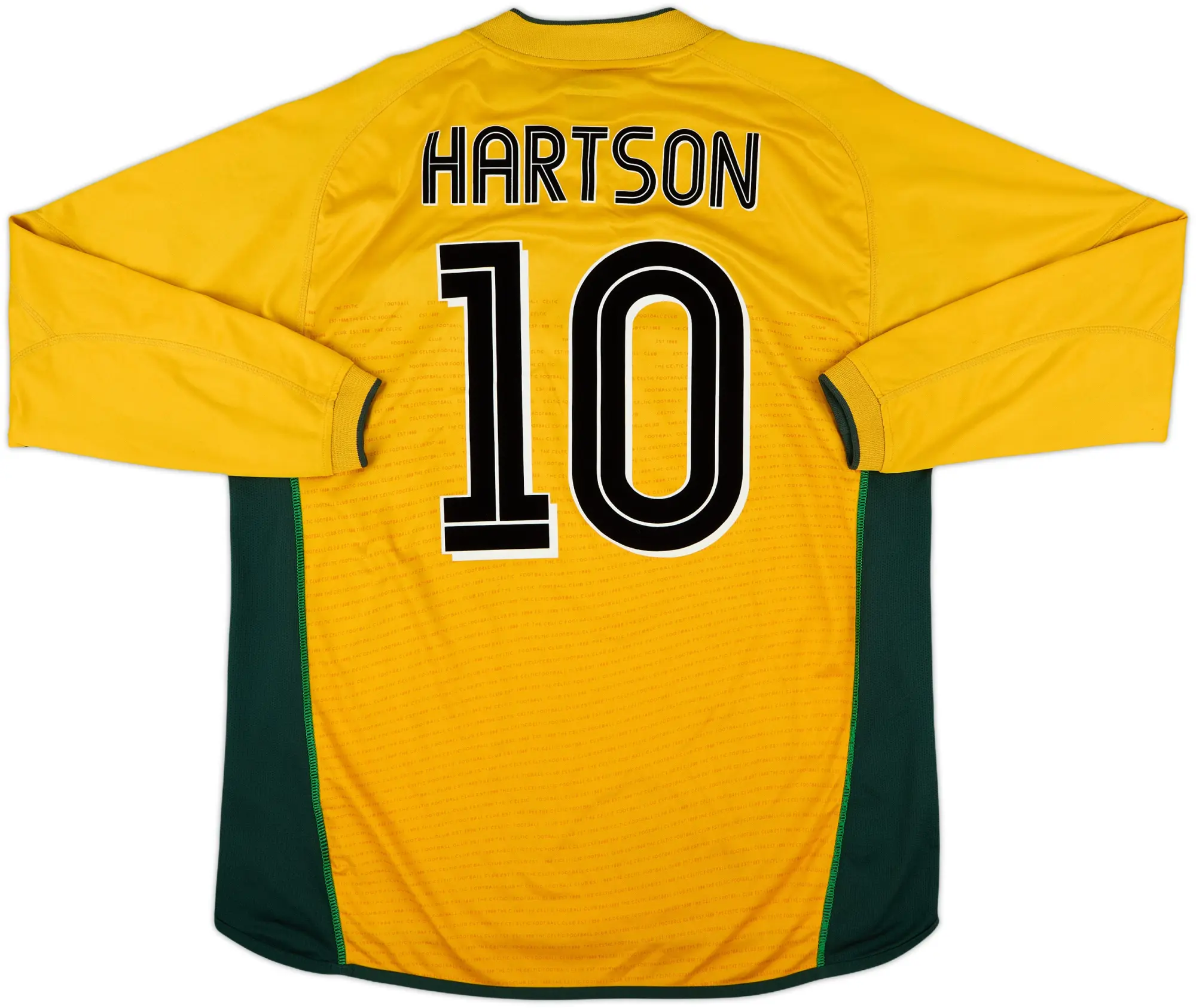 2002-03 Celtic Away L/S Shirt Hartson #10 - 8/10 - (XL)