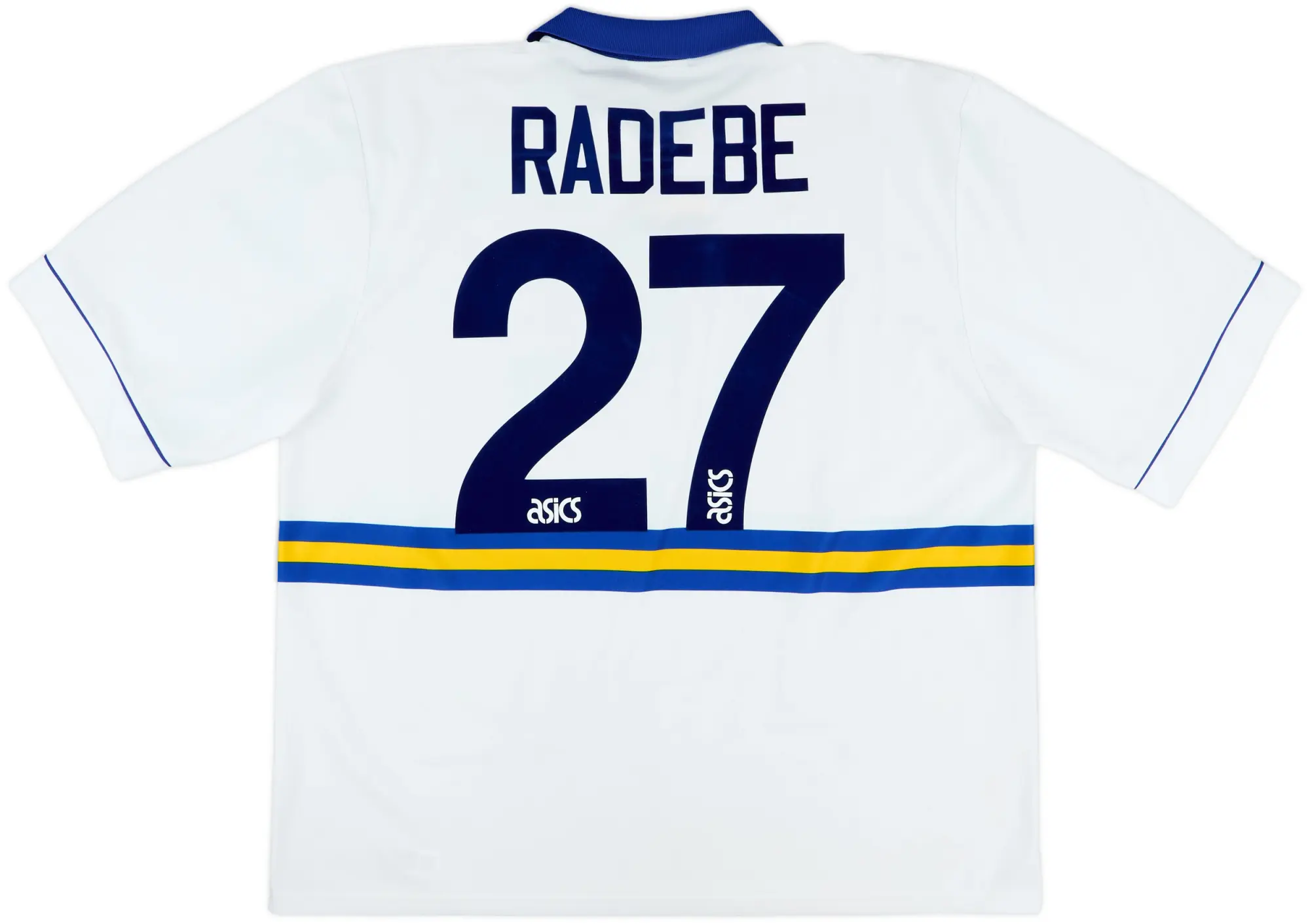1993-95 Leeds United Home Shirt Radebe #27 - 10/10 - (XXL)