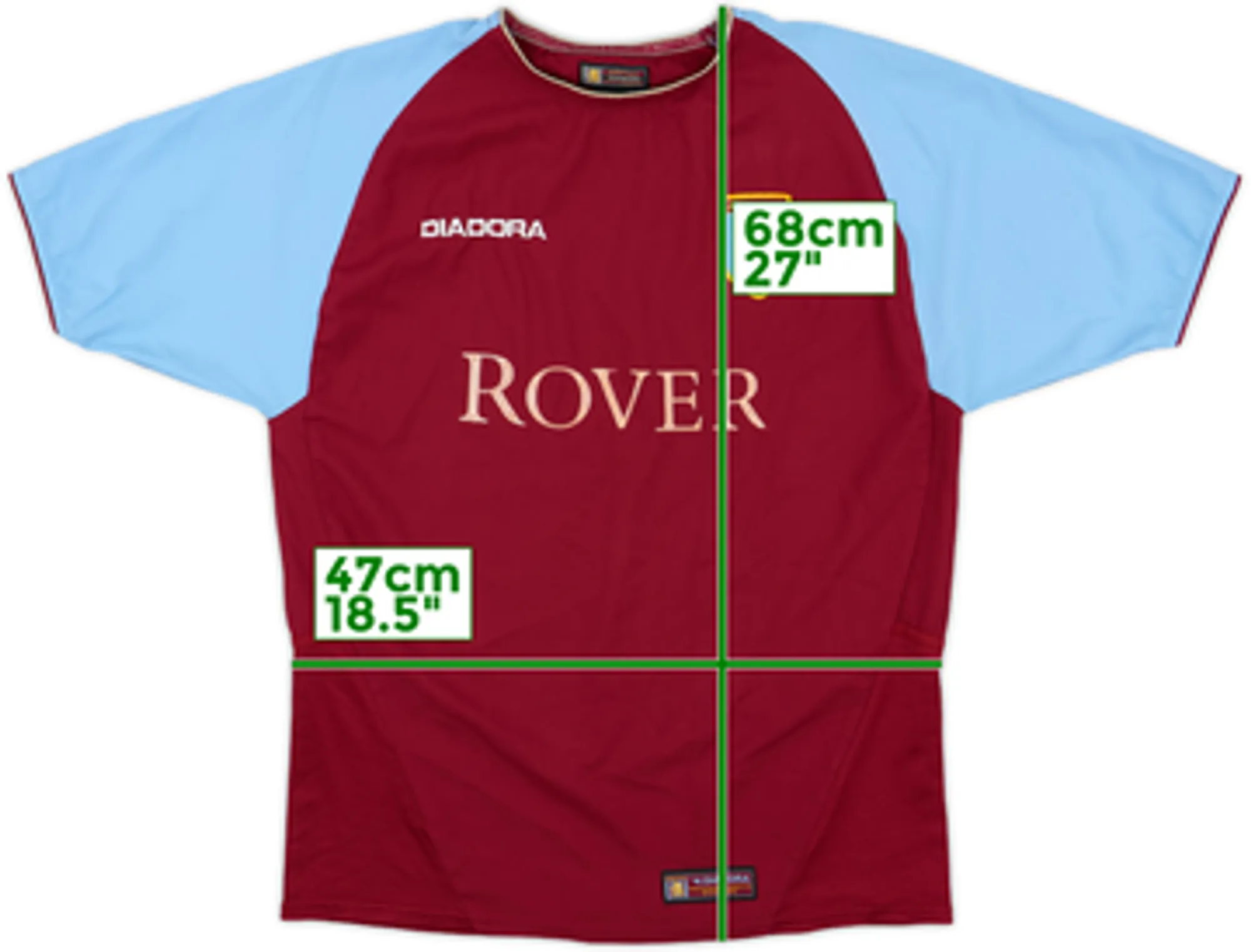 Diadora Aston Villa Boys SS Home Shirt 2003/04