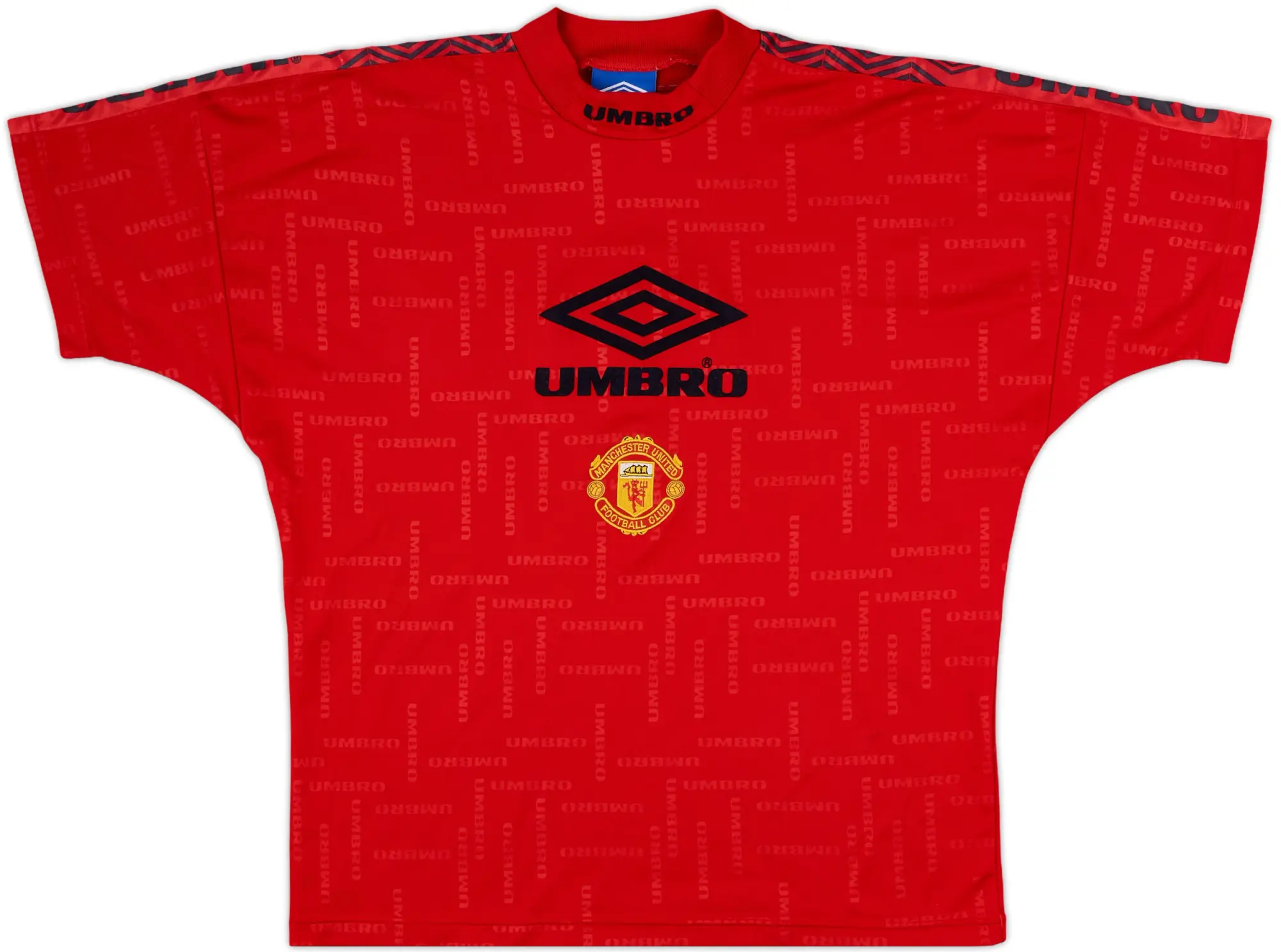 1994-96 Manchester United Umbro Training Shirt - 8/10 - (XL)