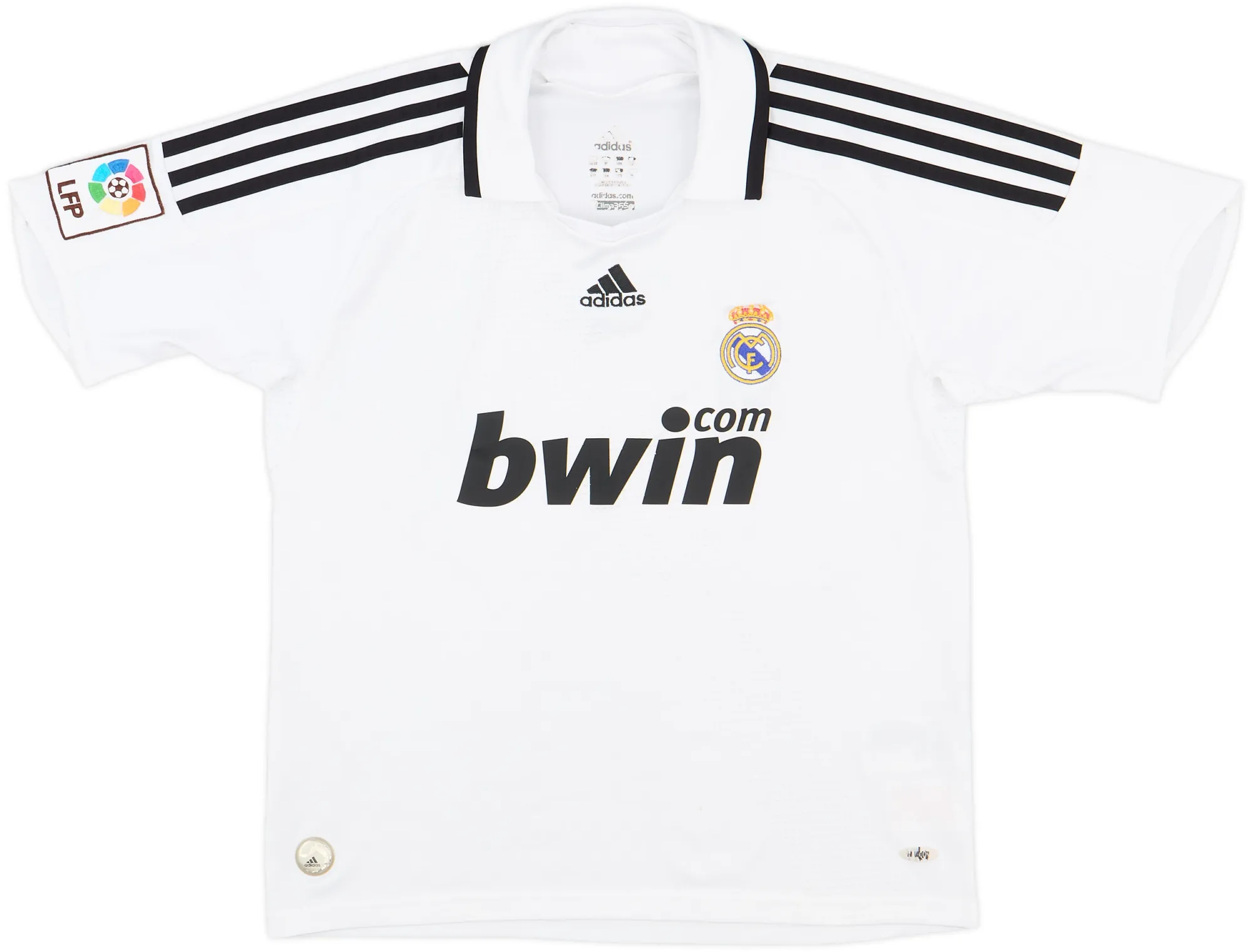 adidas Real Madrid Boys SS Home Shirt 2008/09