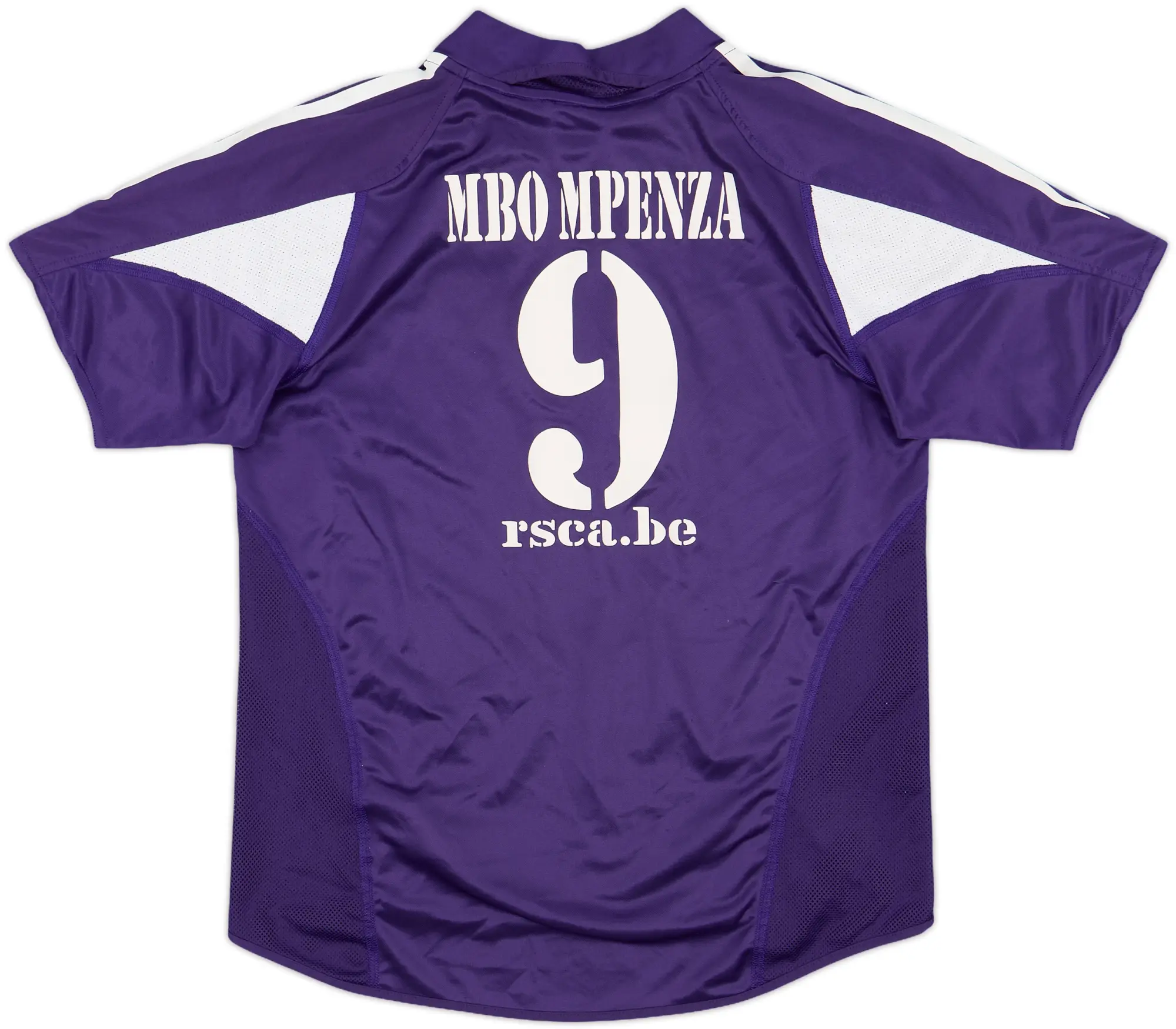 2004-05 Anderlecht Home Shirt Mbo Mpenza #9 - 6/10 - (M.Boys)