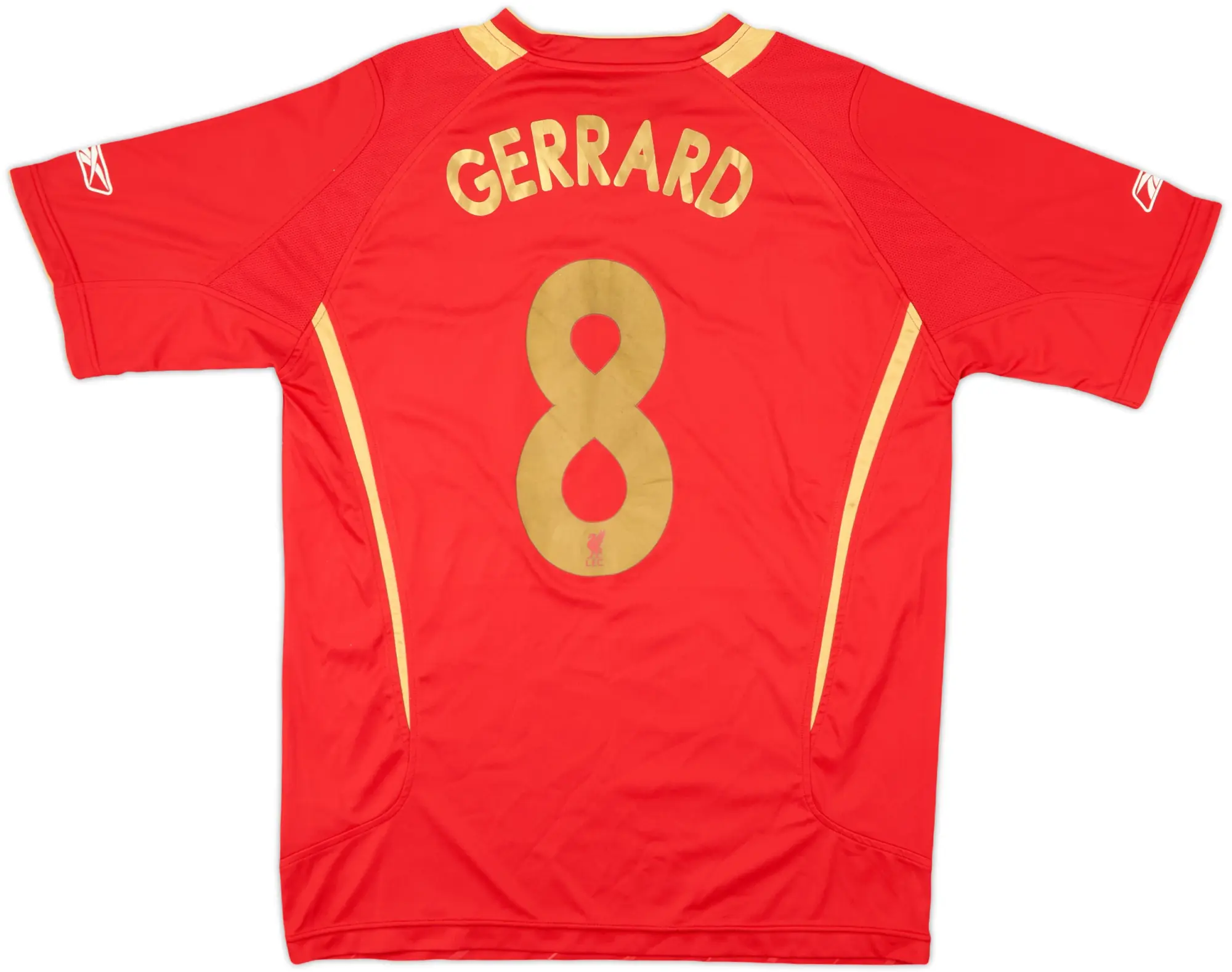 2005-06 Liverpool CL Home Shirt Gerrard #8 - 5/10 - (M)