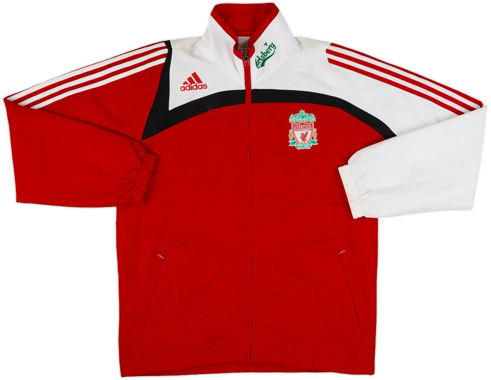 2007-08 Liverpool adidas Track Jacket - 7/10 - (M)