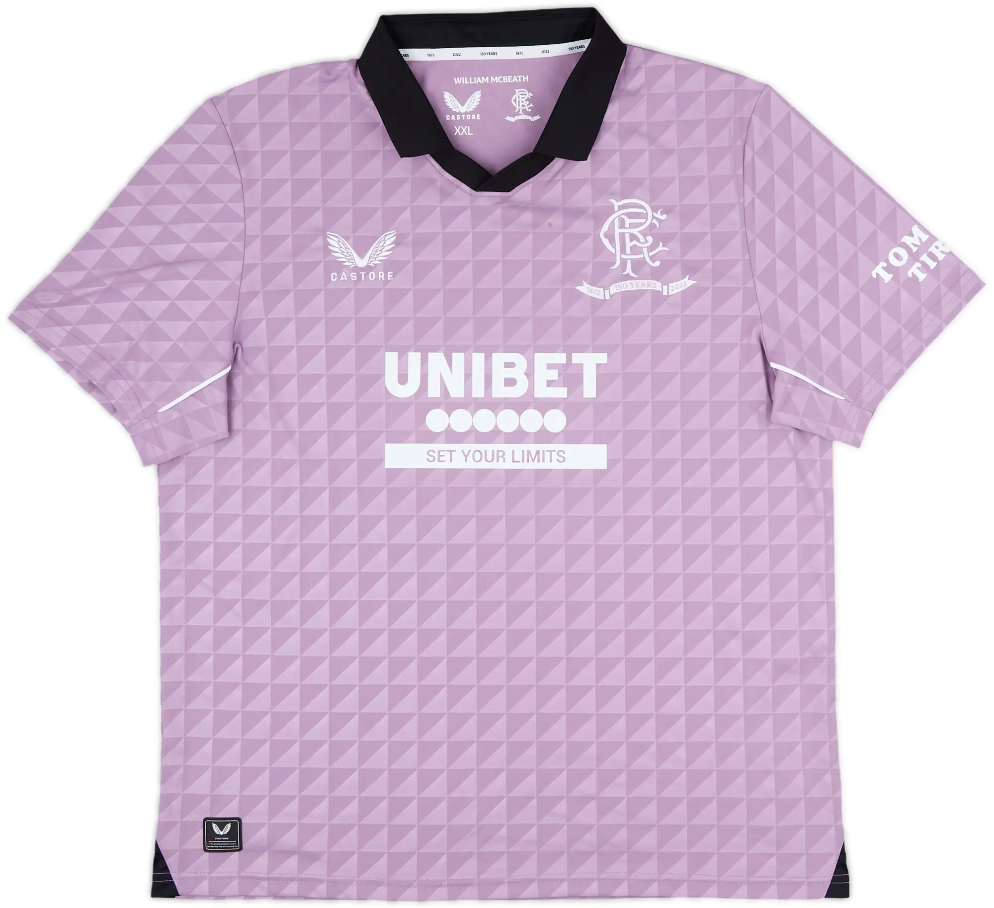 2021-22 Rangers '150 Years Anniversary' Third Shirt - 10/10 - (XXL)