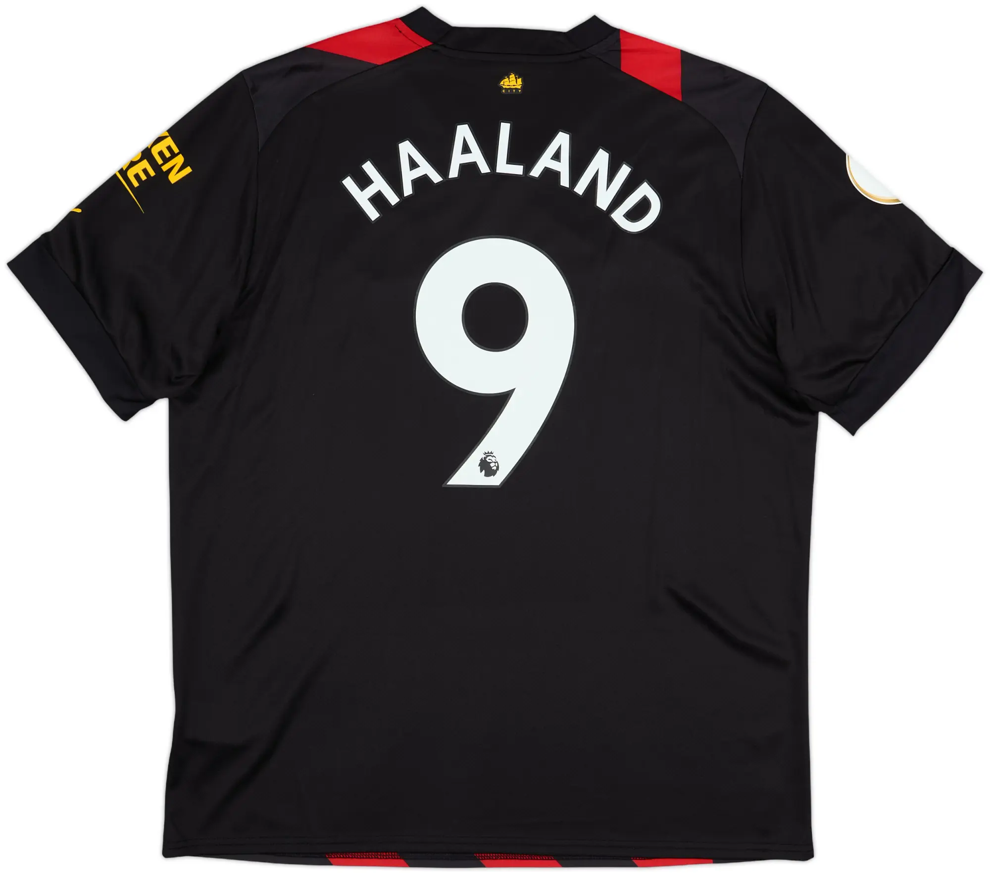2022-23 Manchester City Away Shirt Haaland #9 - 10/10 - (XL)