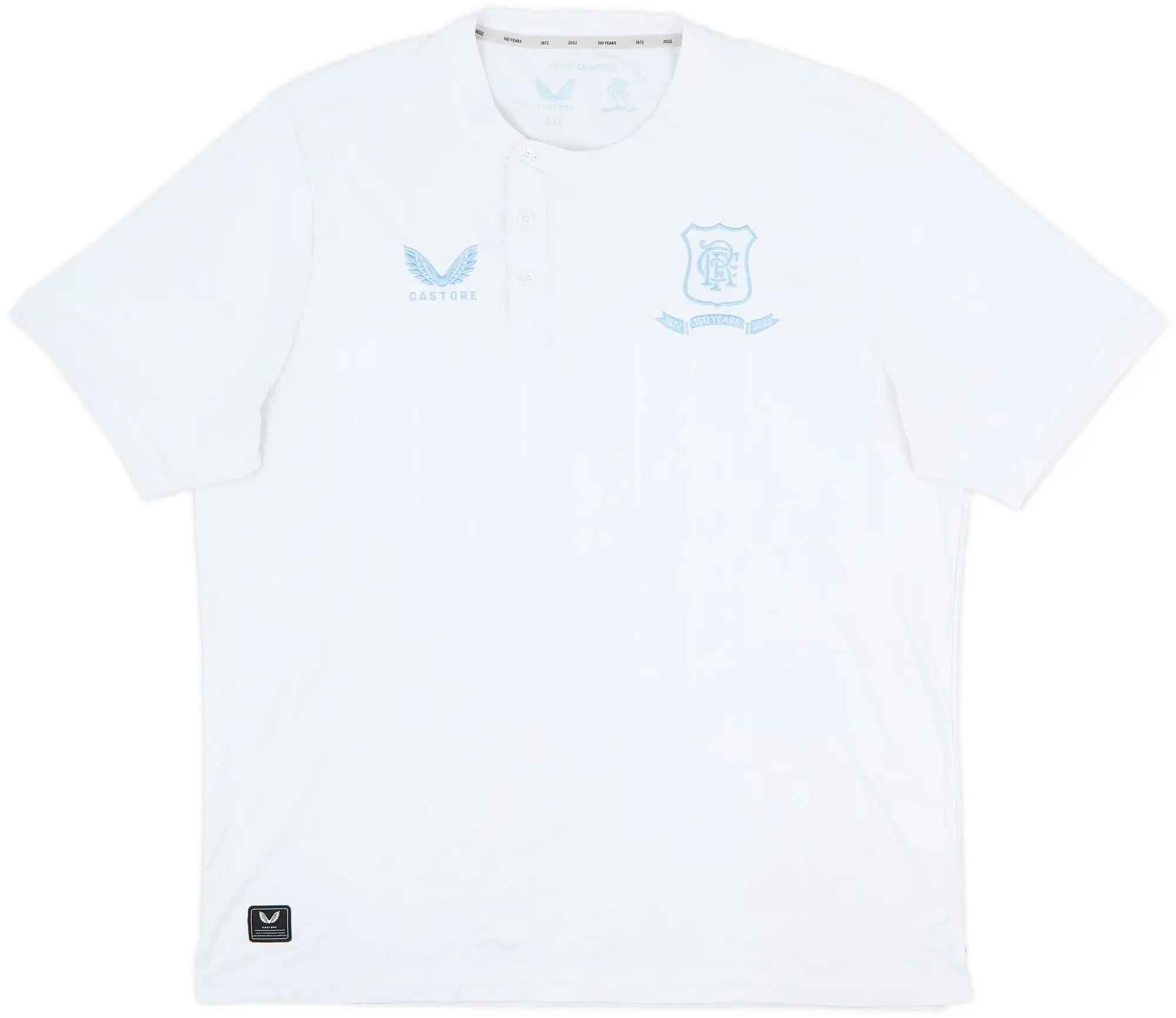 2021-22 Rangers '150 Years Anniversary' Fourth Shirt - 7/10 - (4XL)