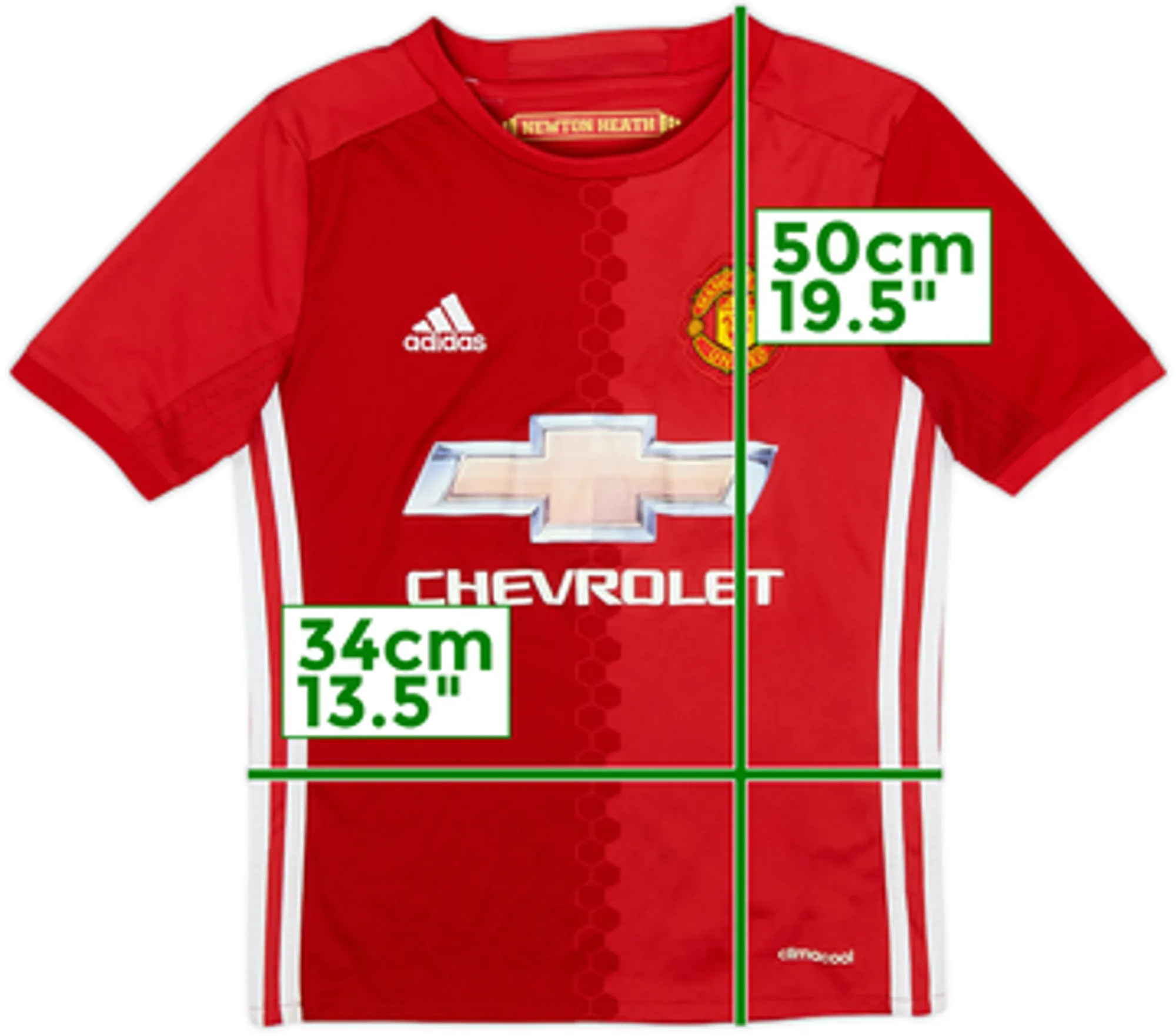 adidas Manchester United Mens SS Home Shirt 2016/17