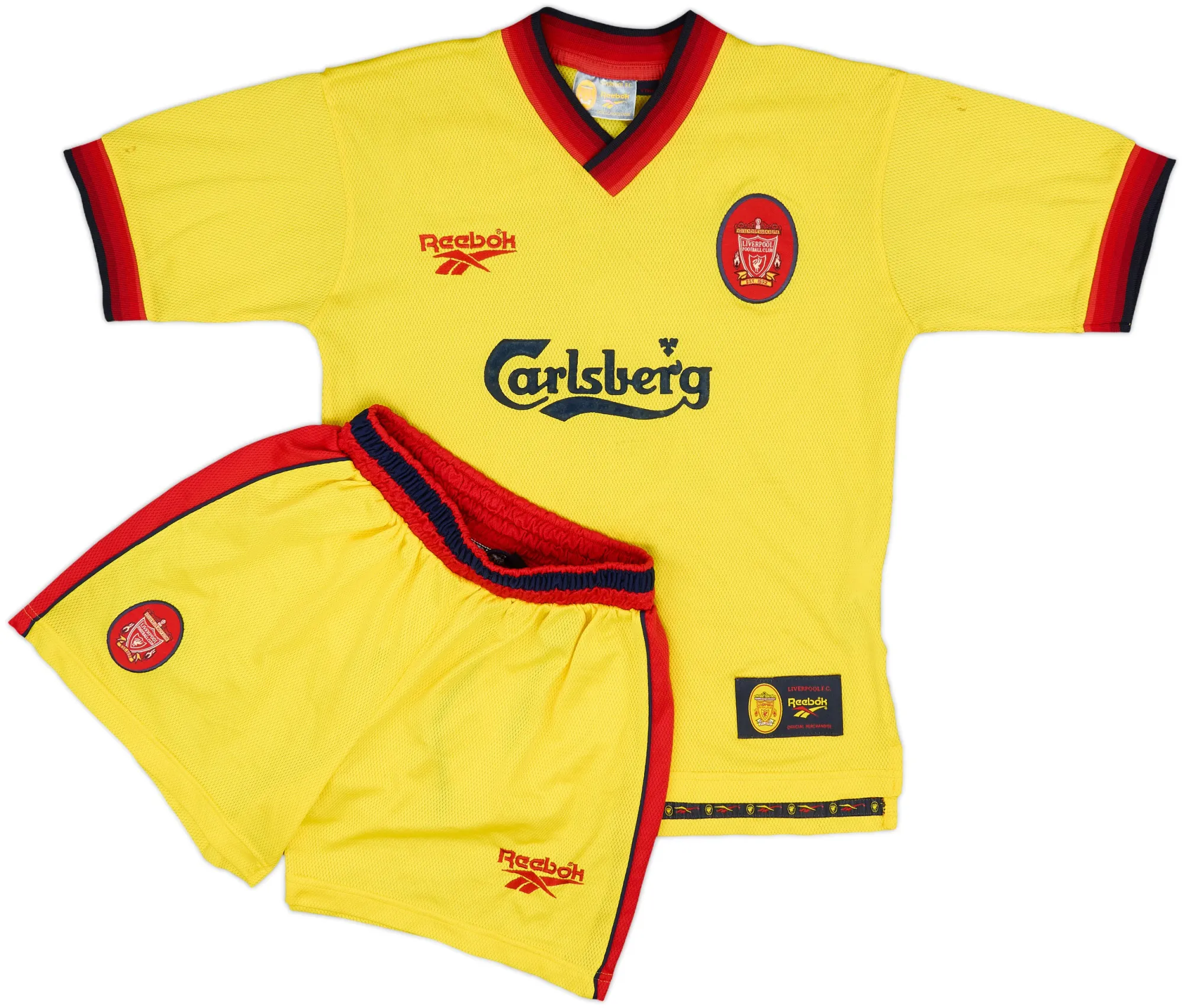 Reebok Liverpool Boys SS Away Mini Kit 1997/99