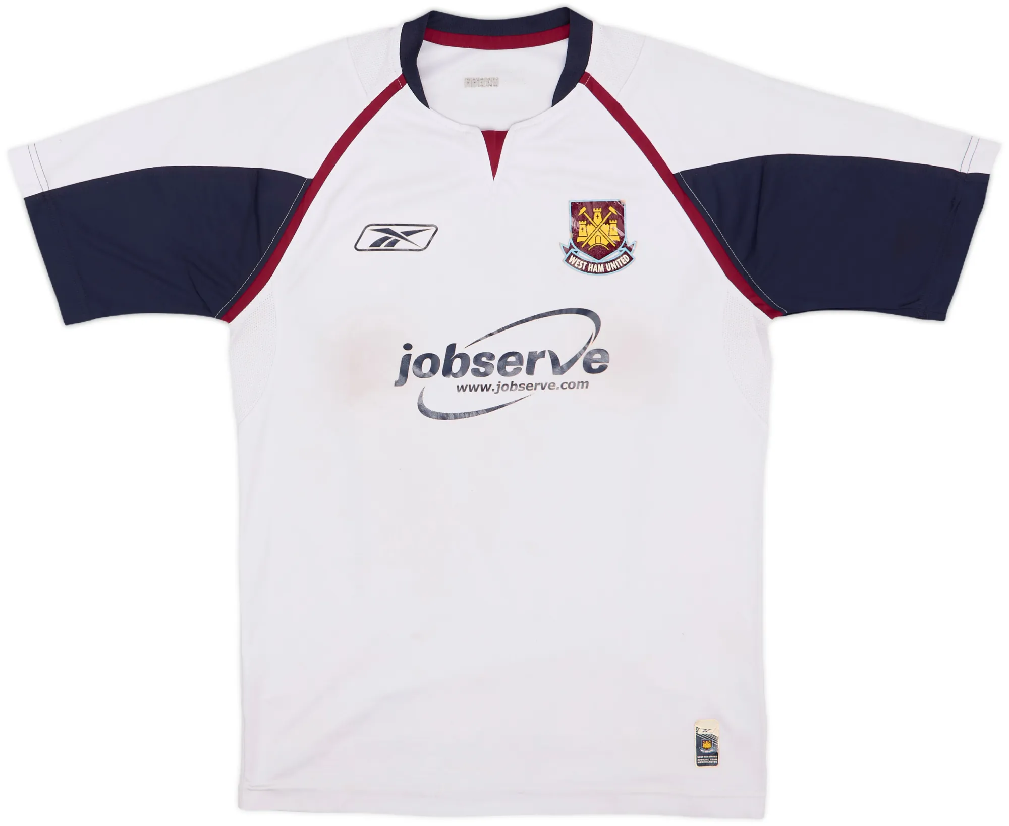 Reebok West Ham United Mens SS Away Shirt 2005/06