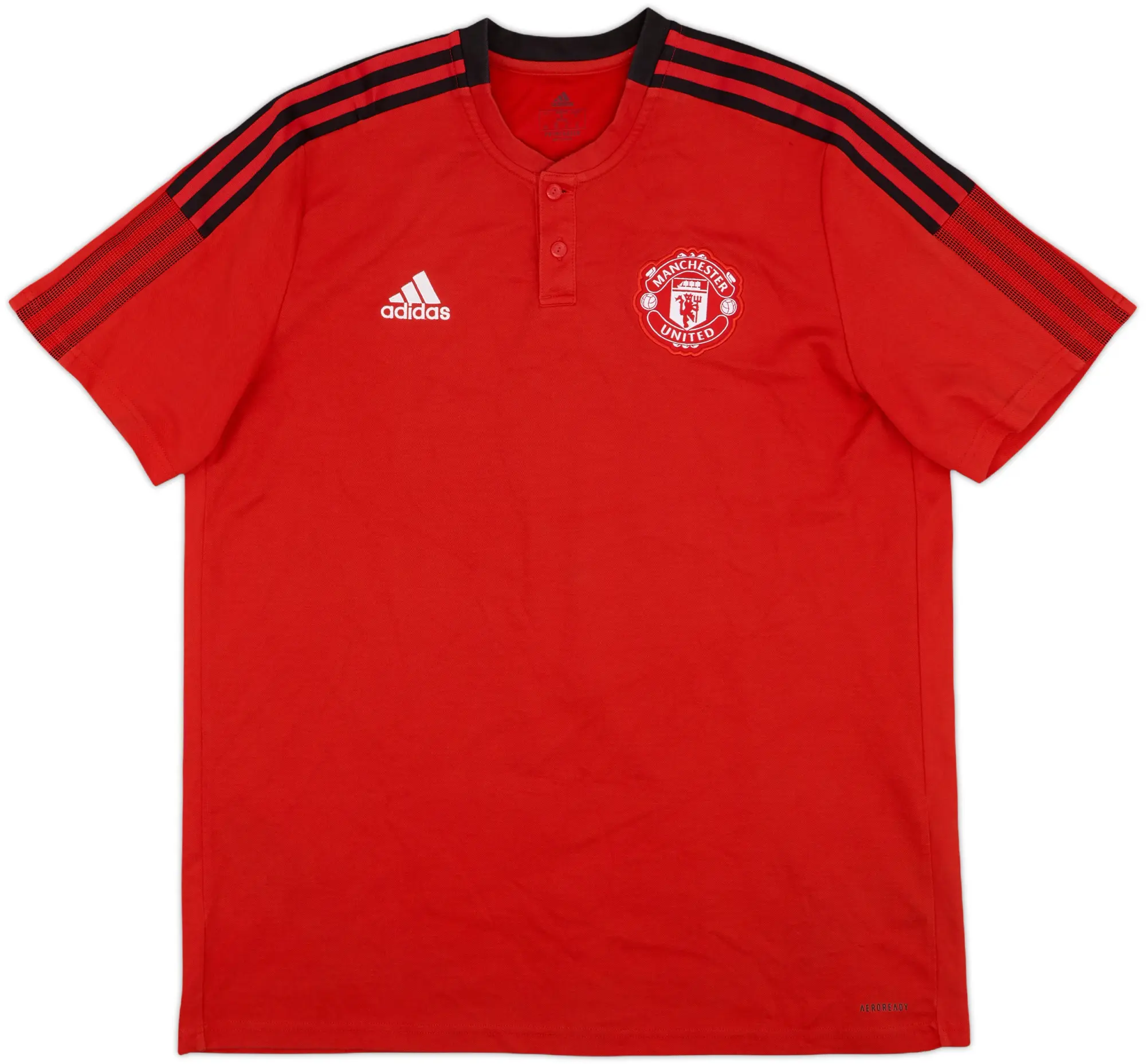 2021-22 Manchester United adidas Polo Shirt - 8/10 - (XL)
