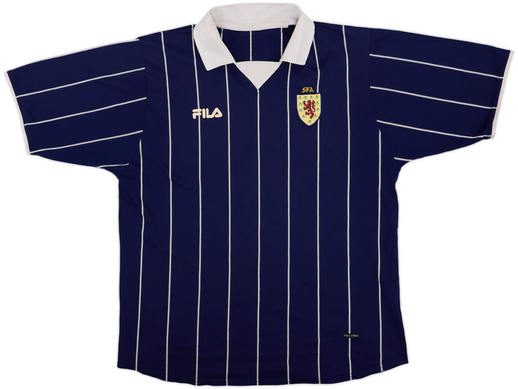 Fila Scotland Mens SS Home Shirt 2002