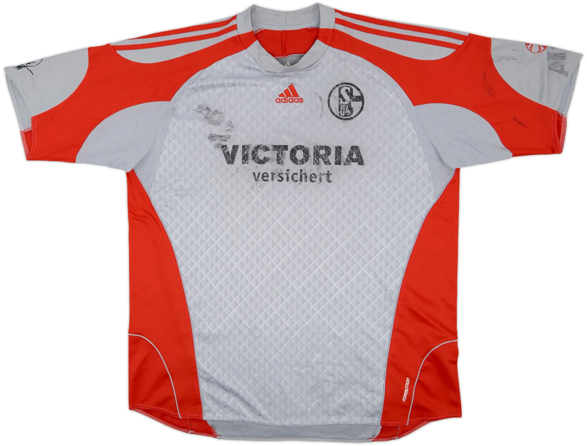 adidas Schalke 04 Mens SS Goalkeeper Player Issue Home Shirt 2005/06