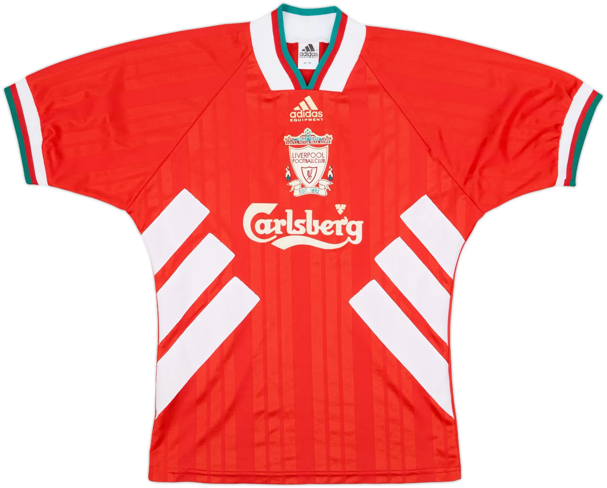 adidas Liverpool Mens SS Home Shirt 1993/95
