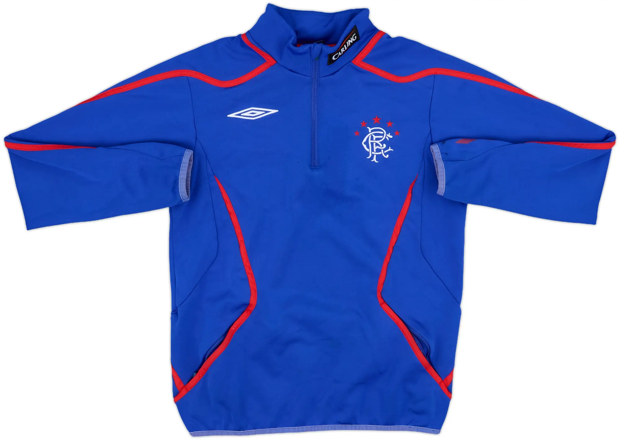 2005-06 Rangers Umbro 1/4 Zip Track Jacket - 6/10 - (S)
