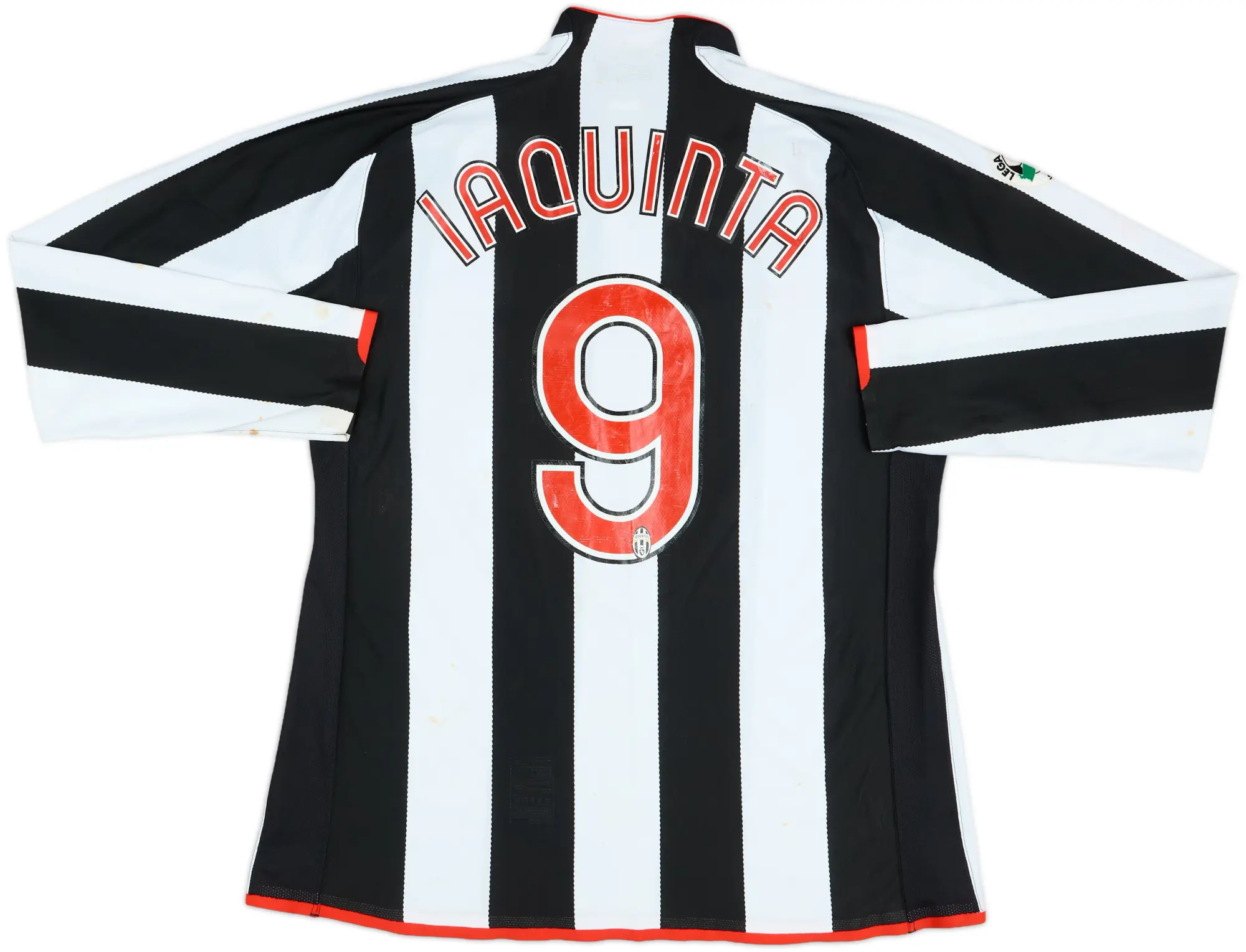 2007-08 Juventus Player Issue Home L/S Shirt Iaquinta #9