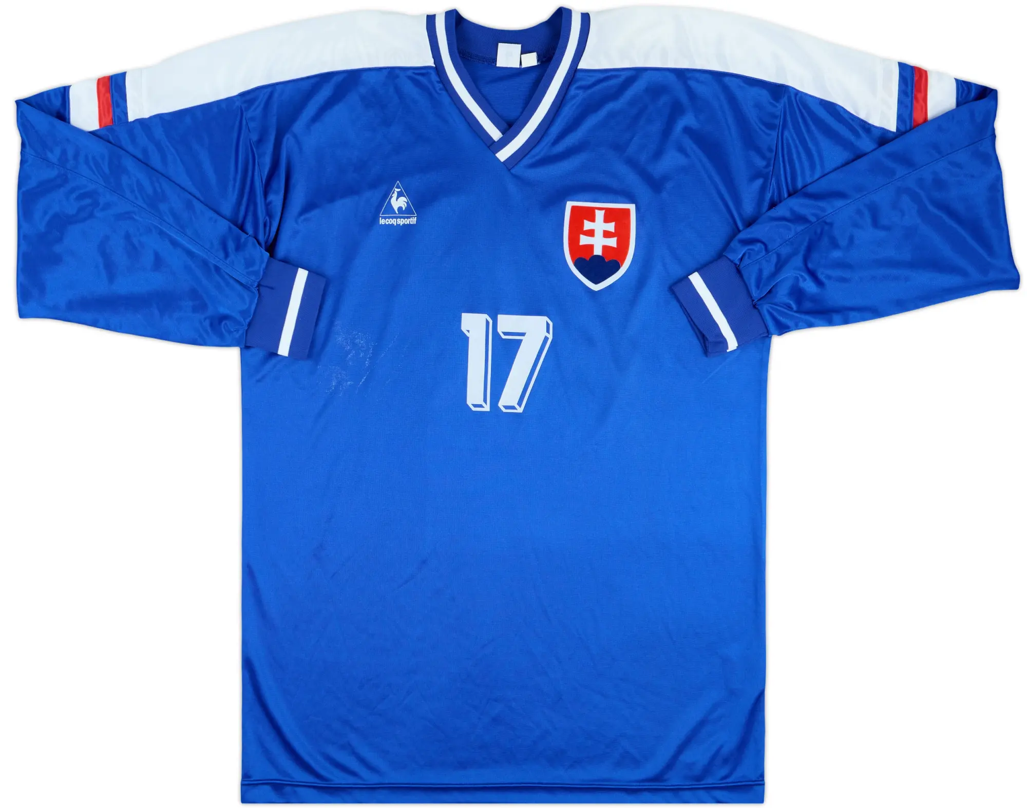 1994-96 Slovakia Match Issue Home L/S Shirt #17