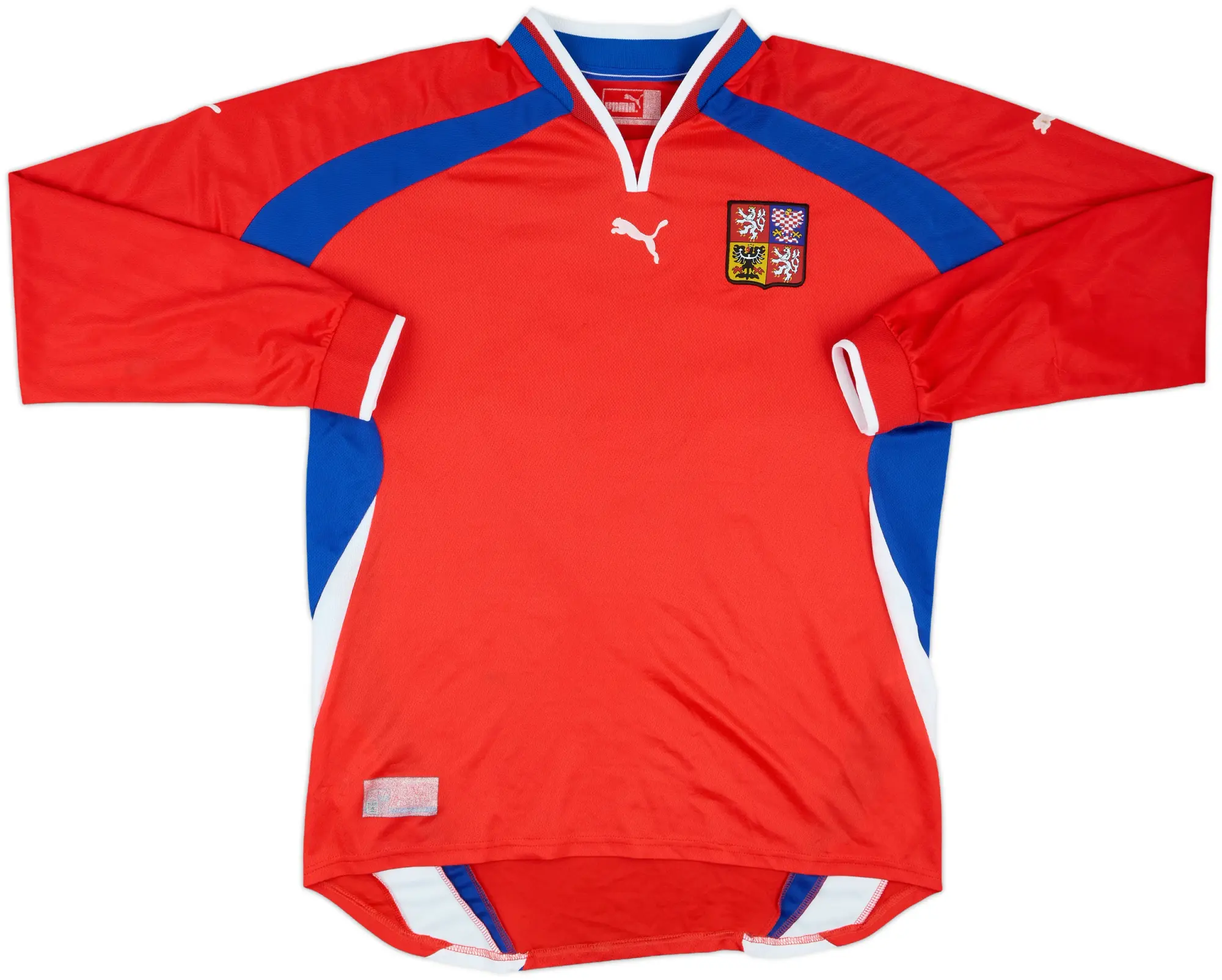 2000-02 Czech Republic Home L/S Shirt #16 - 6/10 - (XL)