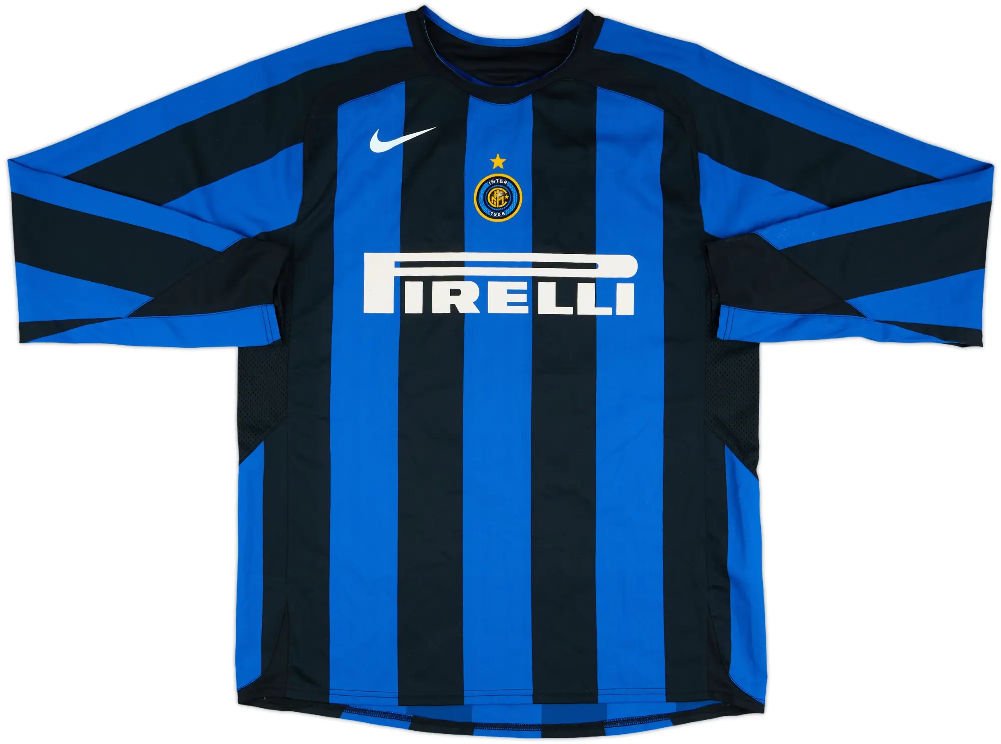 2005-06 Inter Milan Match Issue Home L/S Shirt #16