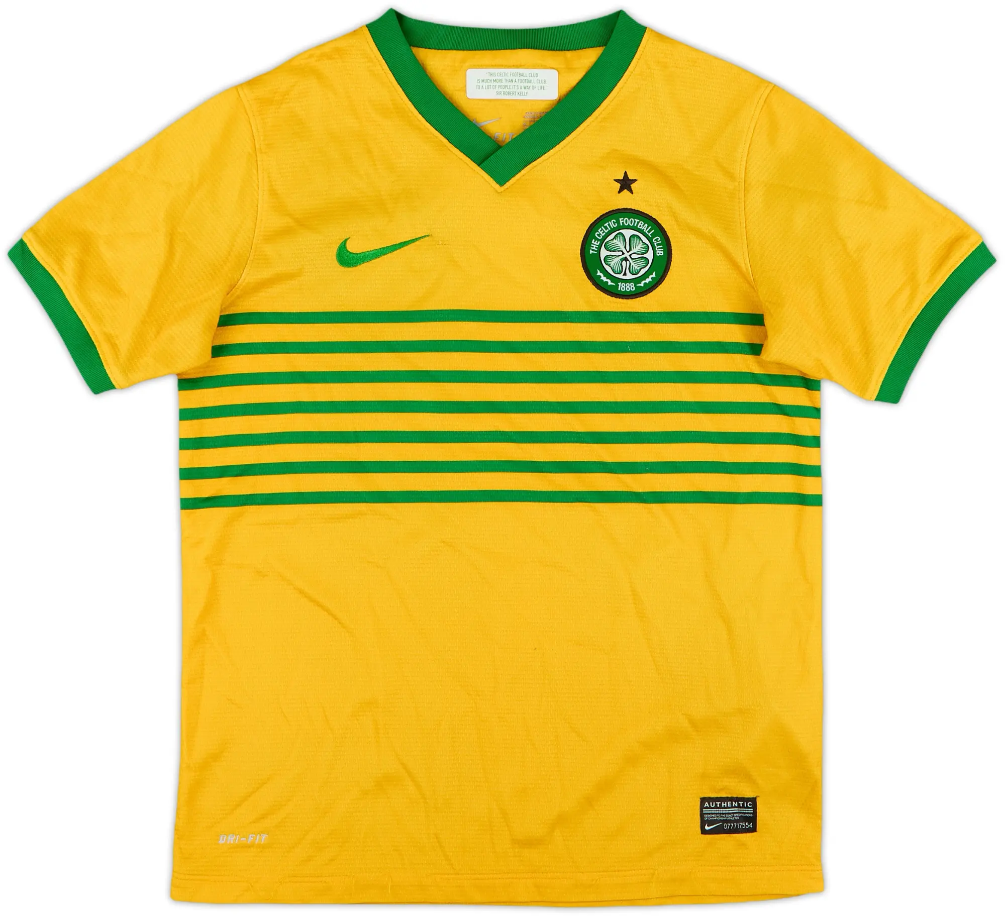 Nike Celtic Boys SS Away Shirt 2013/14