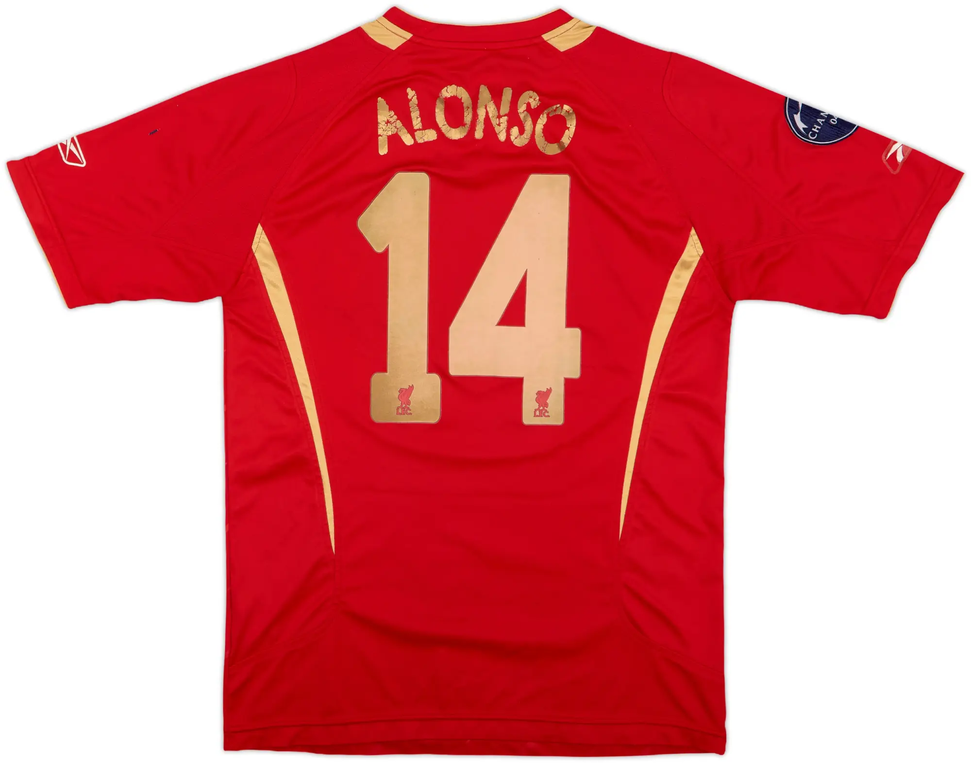 2005-06 Liverpool CL Home Shirt Alonso #14 - 4/10 - (S)
