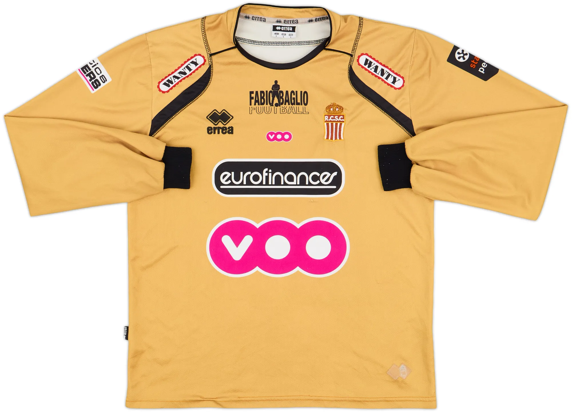 Errea Charleroi Mens LS Away Shirt 2007/08