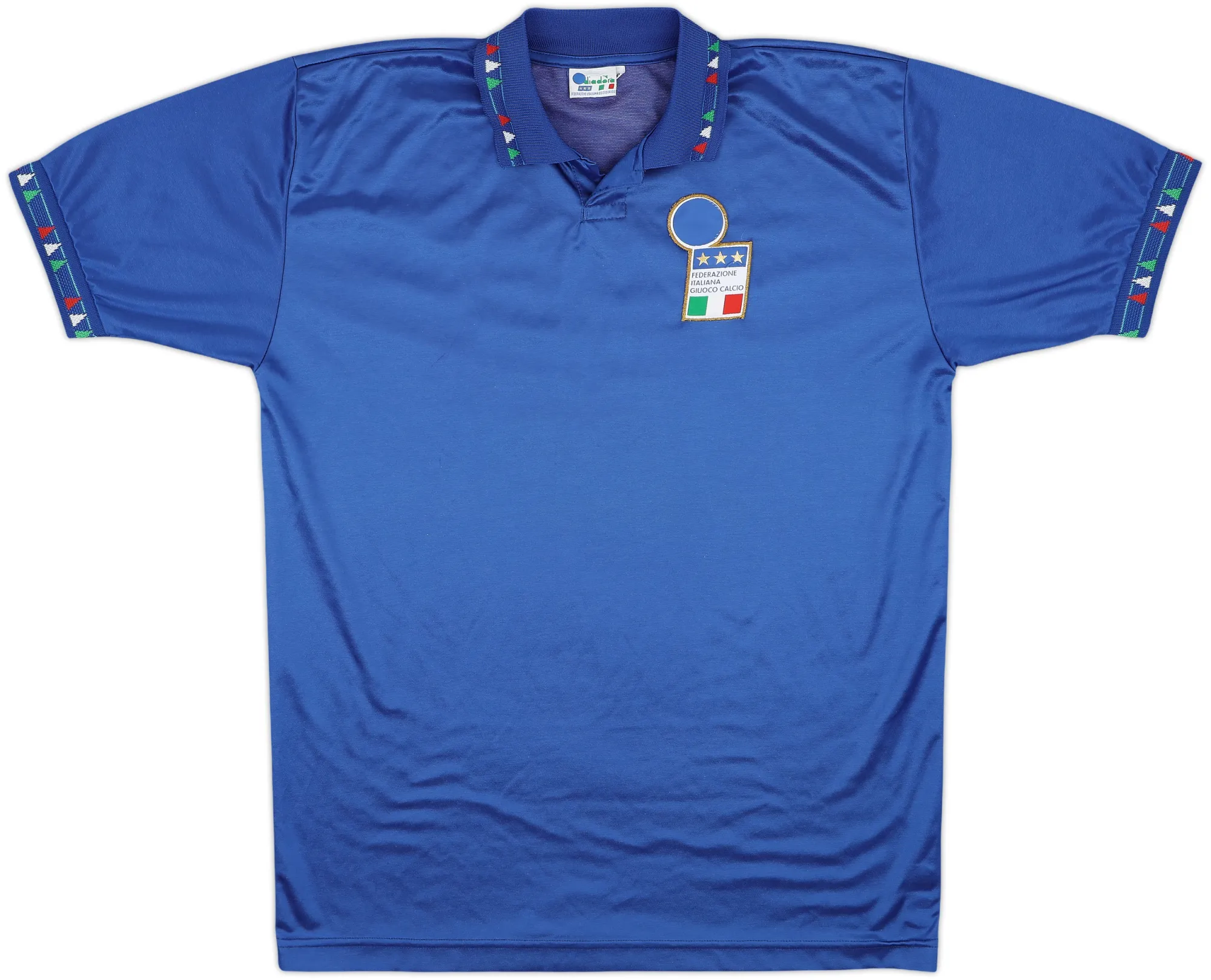 Diadora Italy Mens SS Home Shirt 1992