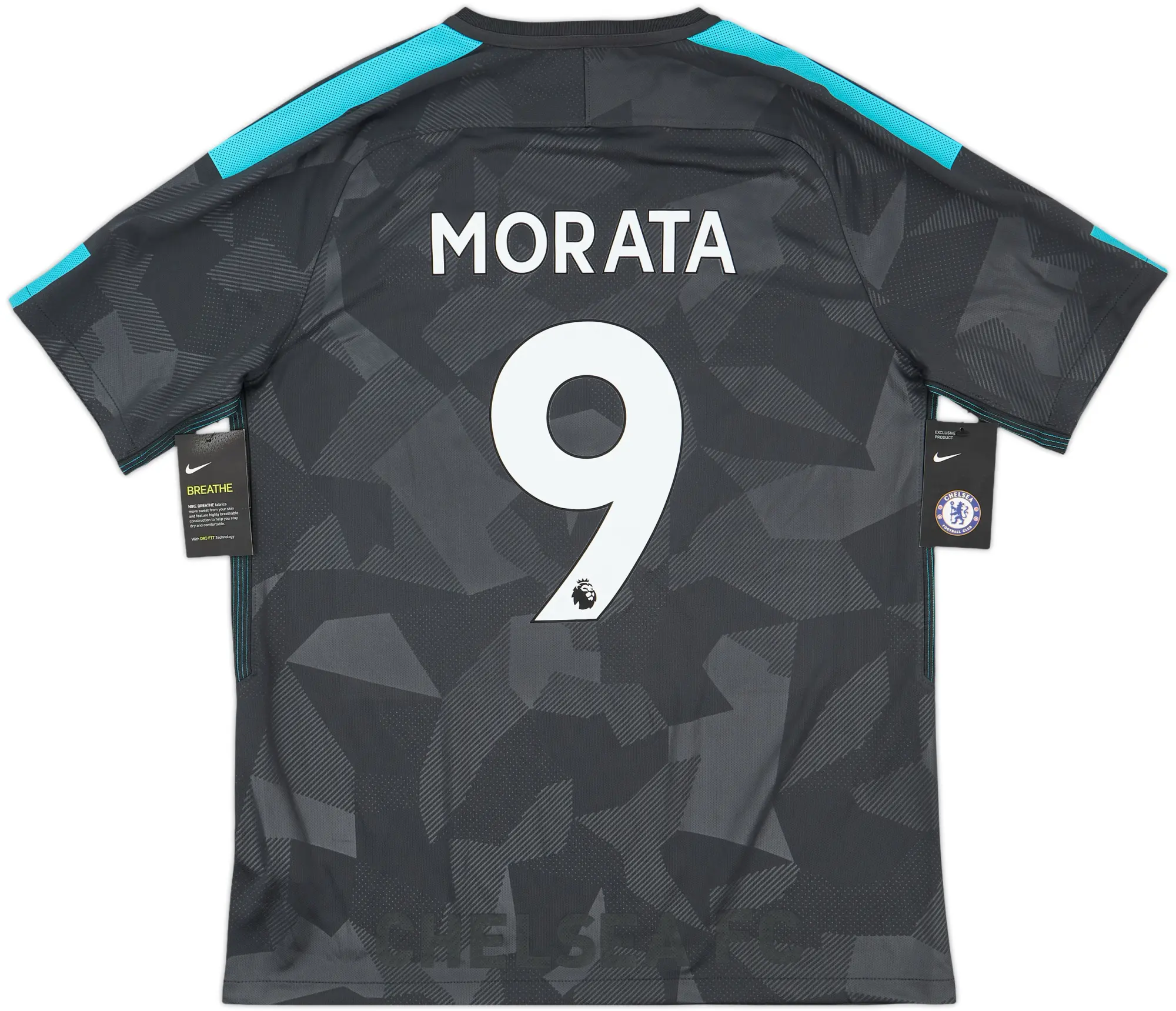 2017-18 Chelsea Away Shirt Morata #9 (L)
