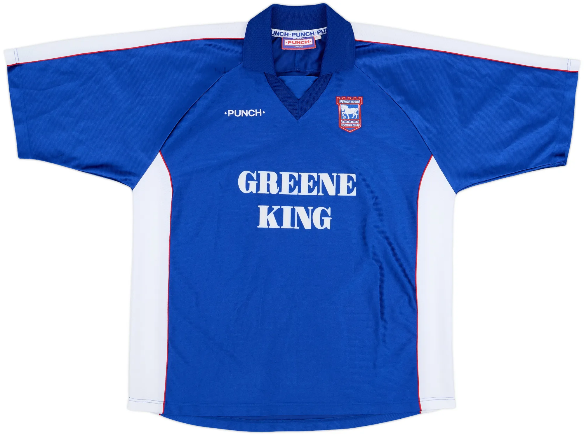 Home Ipswich Town Mens SS Home Shirt 1999/01